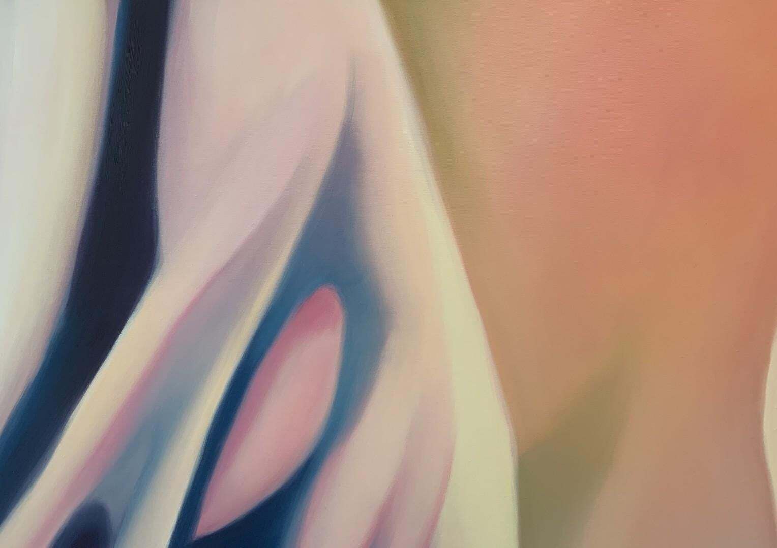 Klaudia Lataforming 6   Contemporary Oil Abstract Painting By Polish Young Artist2023 photo furniture