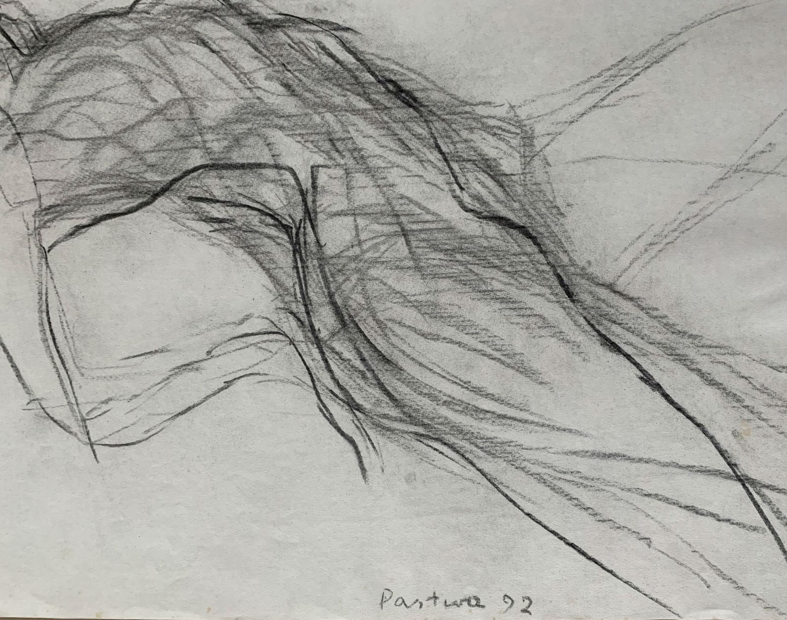 Antoni Janusz Pastwauntitled   Contemporary Pencil Drawing, Figurative, Black & White1992 photo for sale