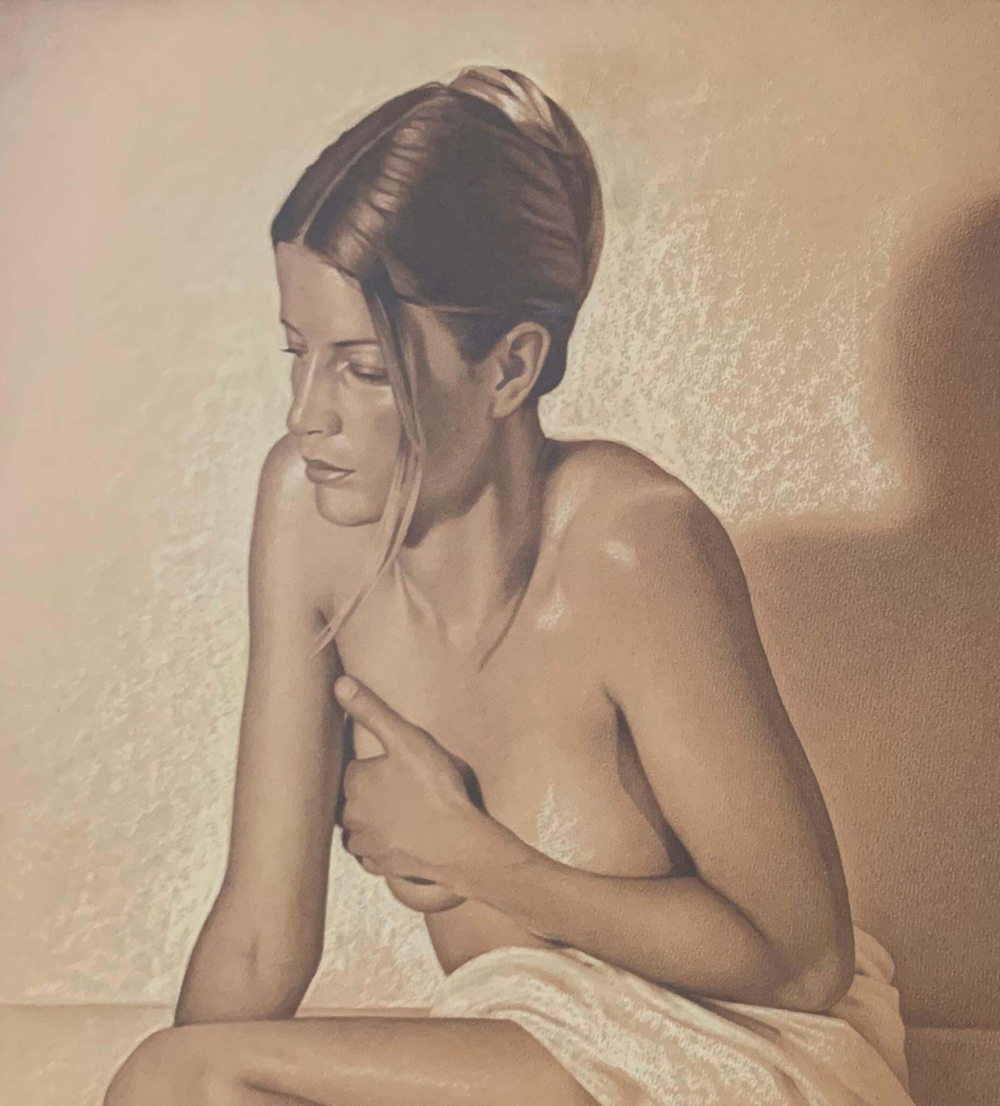 Andrzej Szypluknude. Contemporary Realistic Figurative Mixed Media Drawing  Polish Artist2002 photo Art