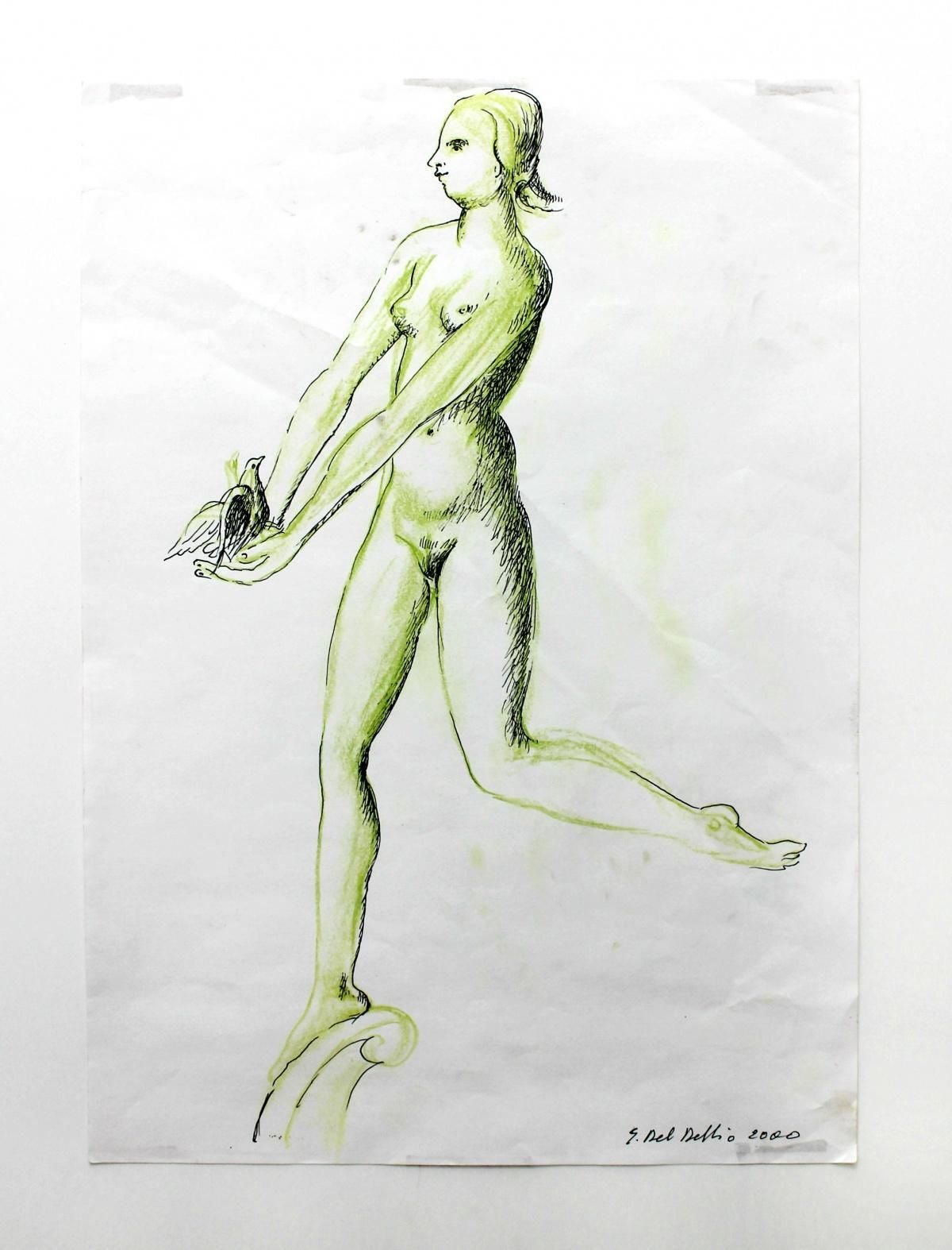Giuseppe Del Debbionude   XX Century, Figurative Drawing, Nude2000 photo furniture