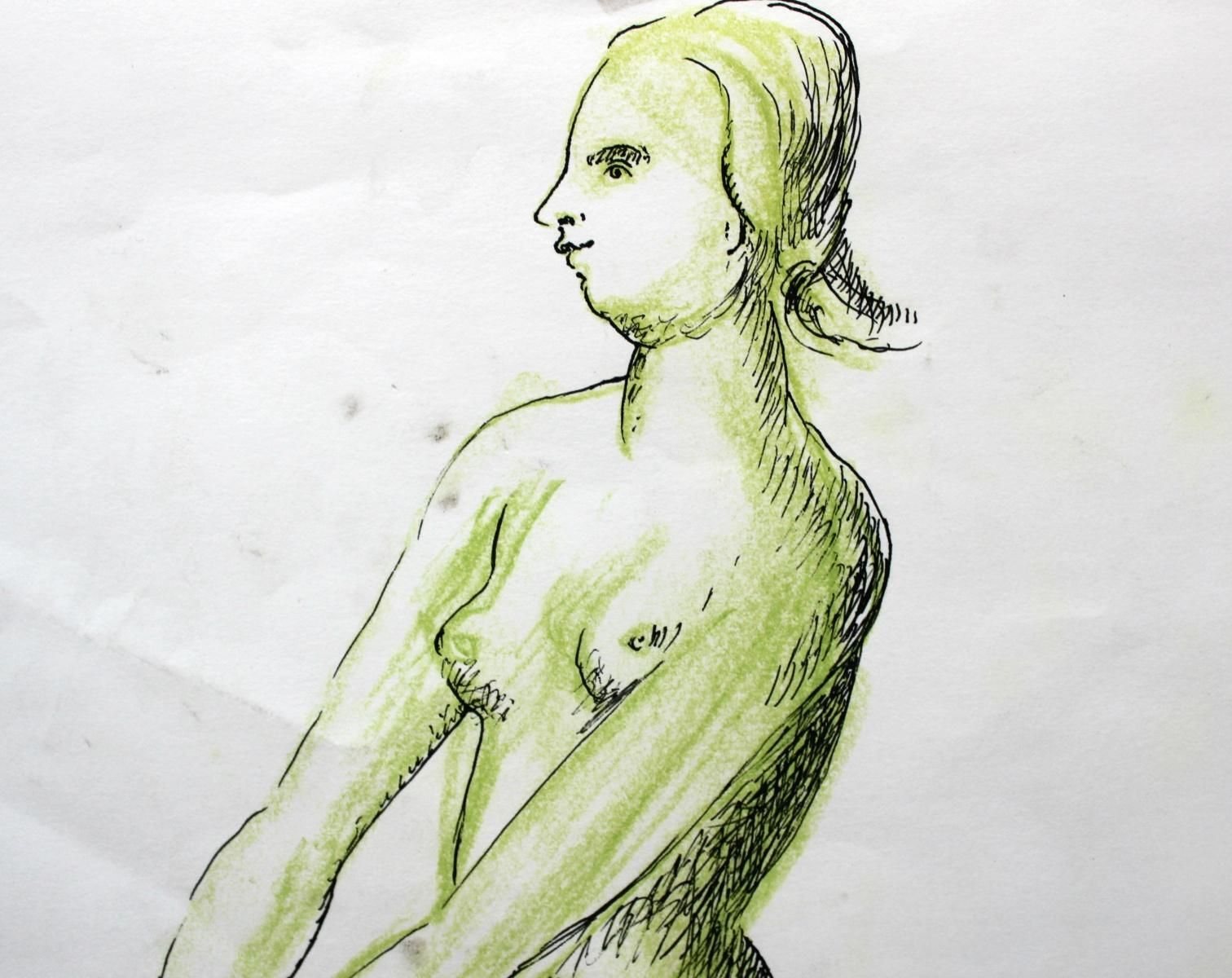 Giuseppe Del Debbionude   XX Century, Figurative Drawing, Nude2000 photo for sale