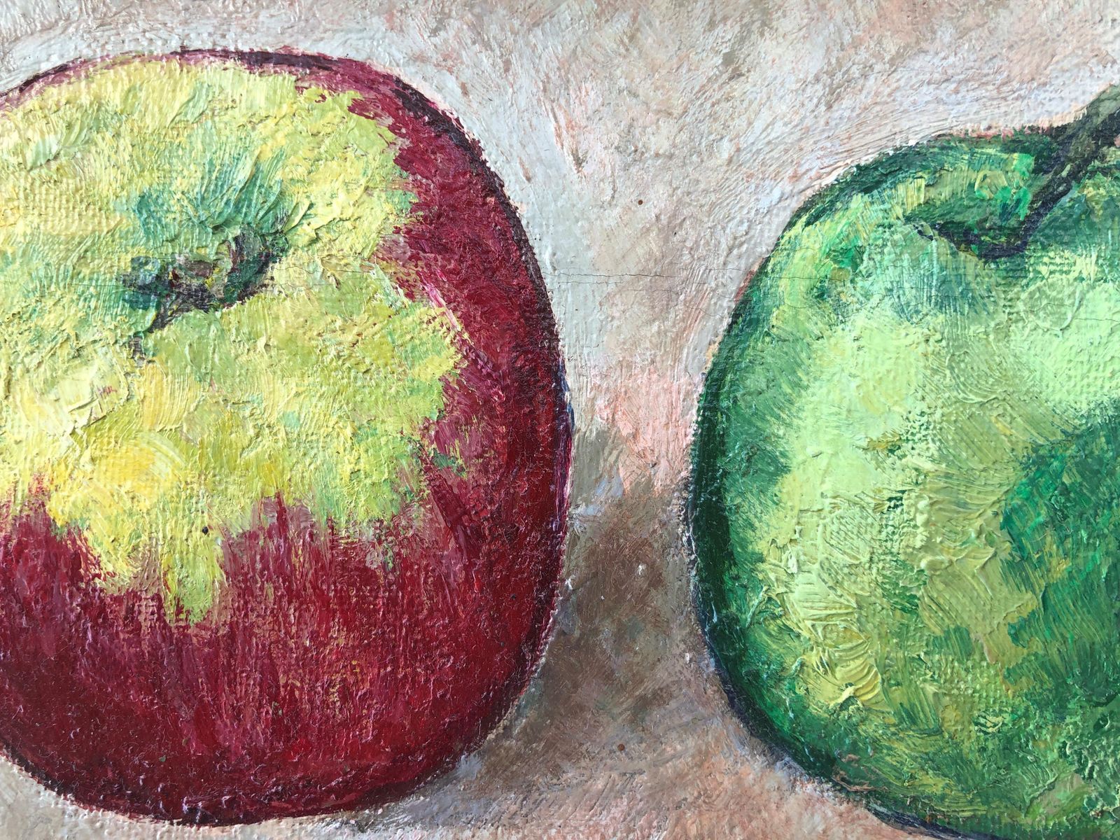Lluis Mercader Fruit Still Life Original Oil On Canvas Painting C.1955 photo buy