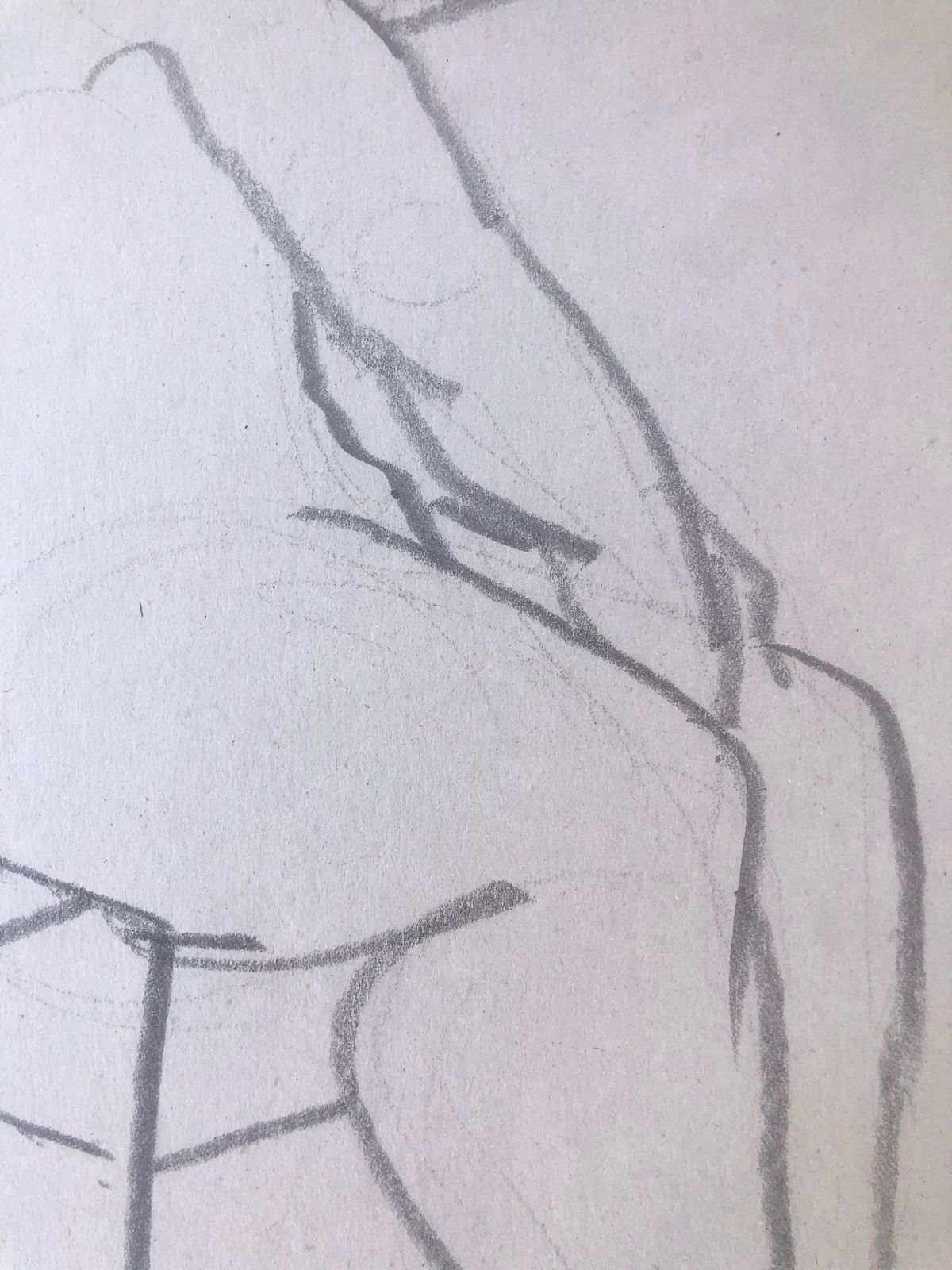 Jose Antonio Herrera Alcazar Nude Woman Pencil On Paper Artwork 2015 photo for sale