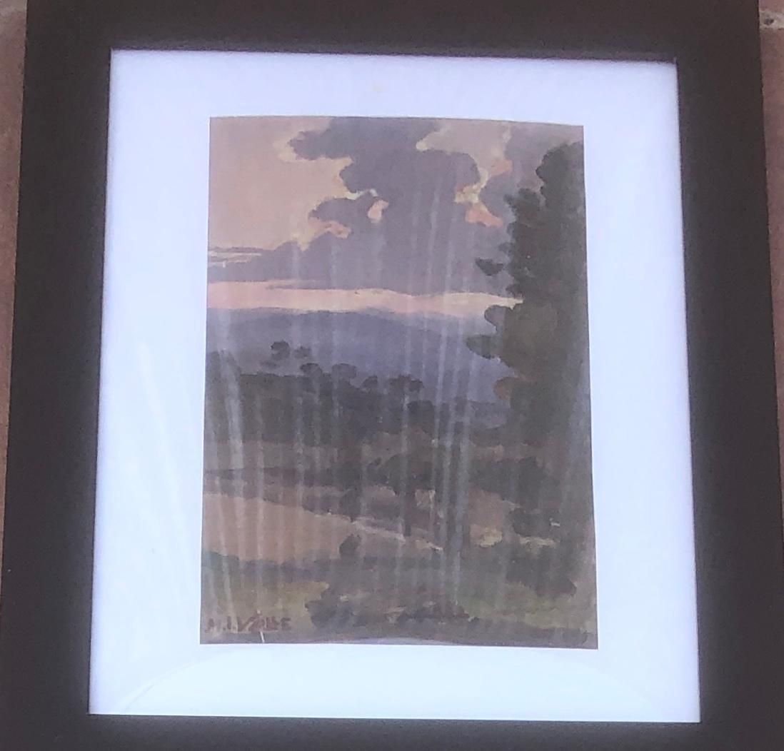 Manuel Isidor Valle Micolauspanish Landscape Oil On Board Painting Spain Impressionismc.1925 photo buy