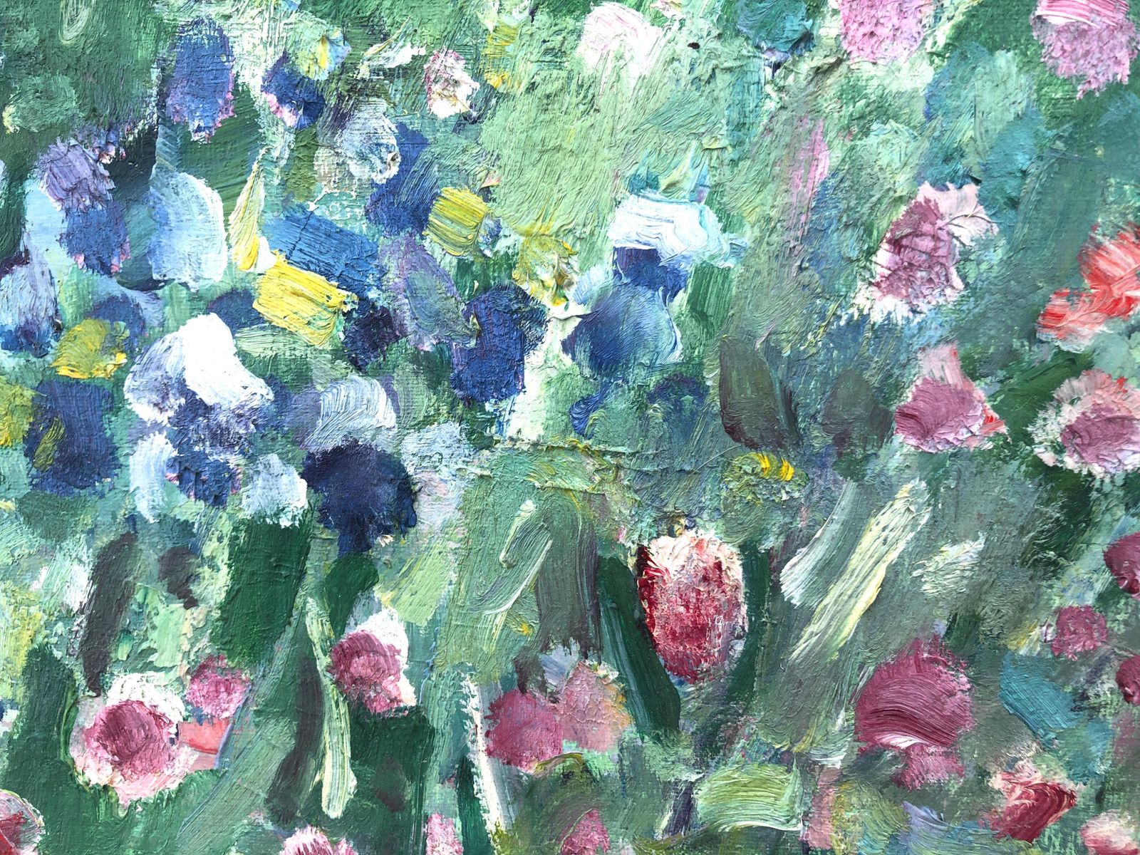 Rafael Duran Benet Spring Garden Olieverfschilderij Europees Landschap Spanje Frankrijk Ca. 1980 photo Kunst