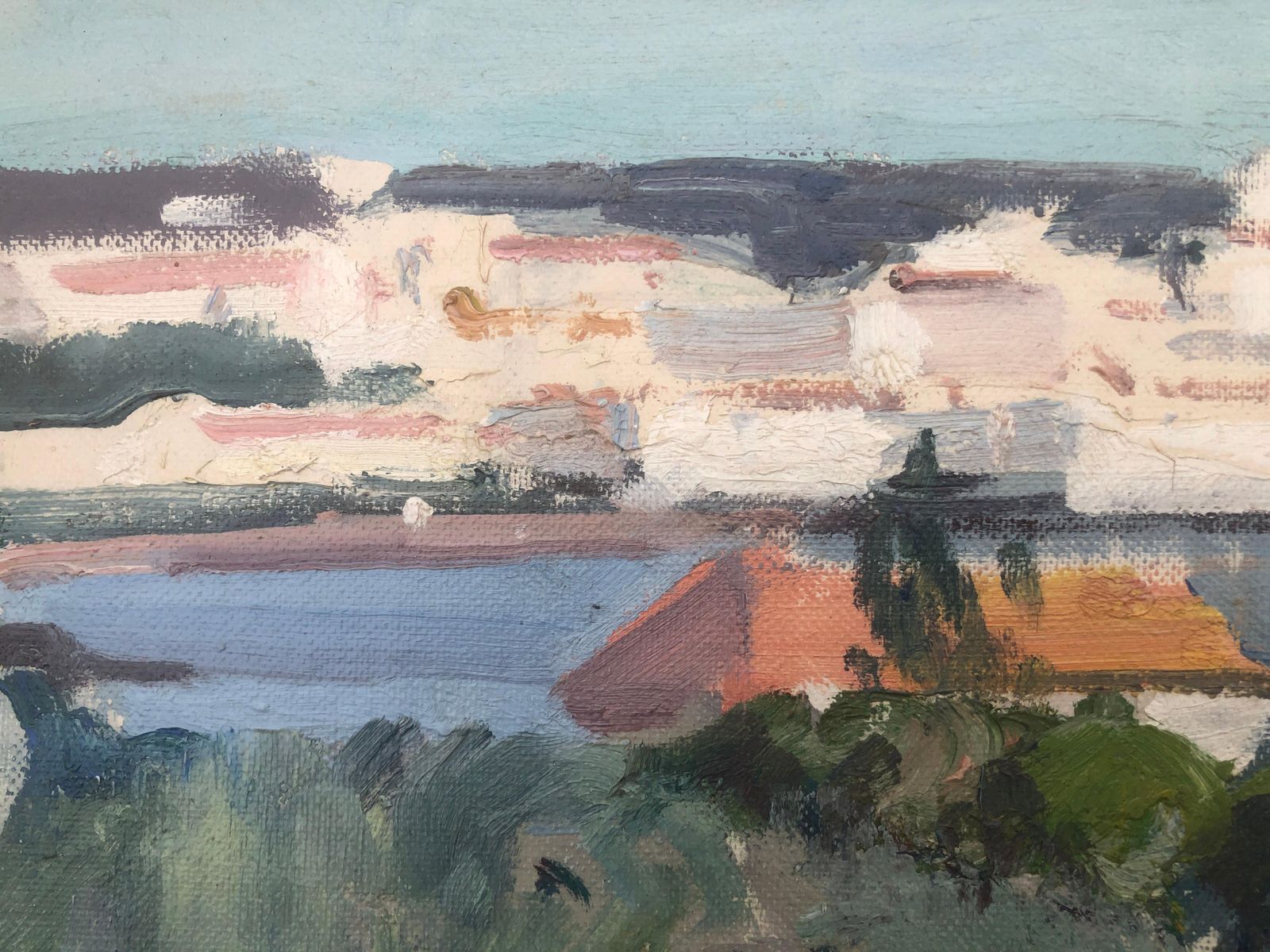 Rafael Duran Benet Cadaques Spain Oil Painting Spanish Mediterranean Seascape C.1990 photo 400.0