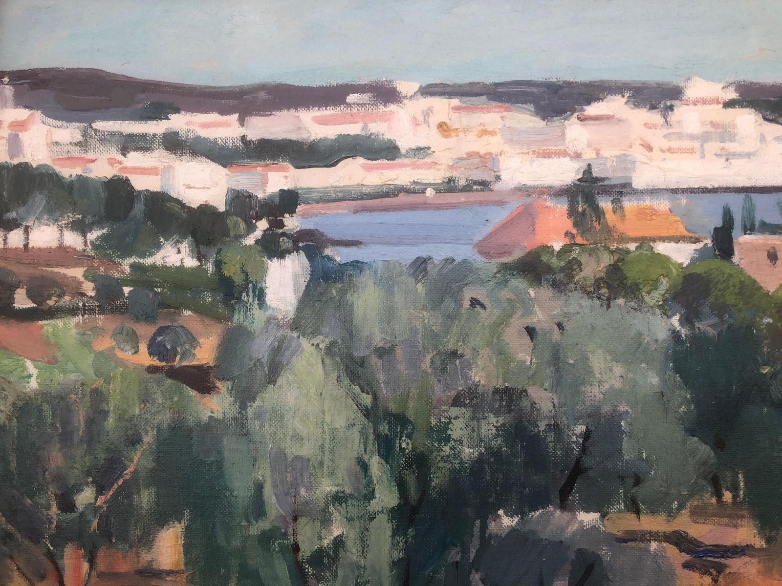 Rafael Duran Benet Cadaques Spain Oil Painting Spanish Mediterranean Seascape C.1990 photo buy