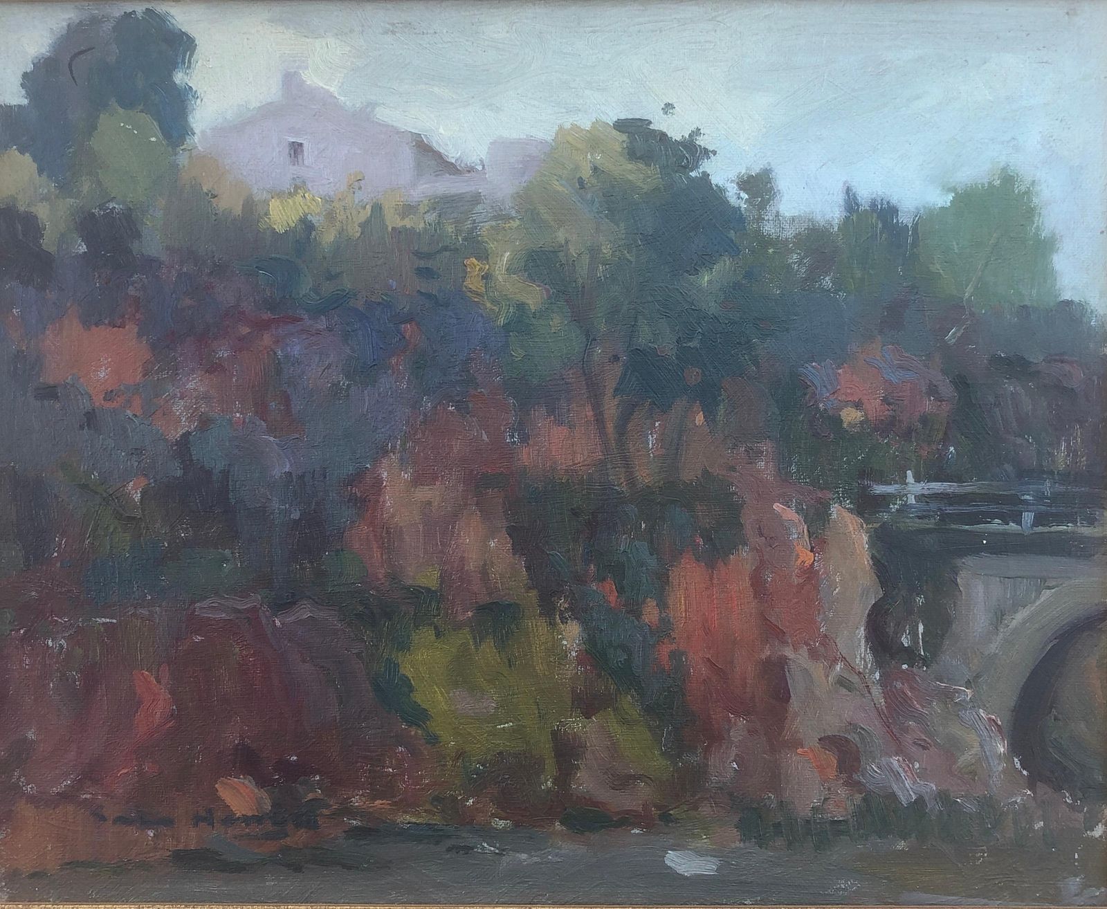 Antonio Sala Herrero Barcelona Spain Oil On Canvas Painting Landscape C.1975