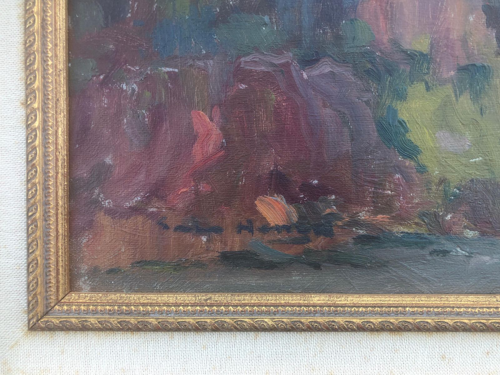 Antonio Sala Herrero Barcelona Spain Oil On Canvas Painting Landscape C.1975 photo for sale