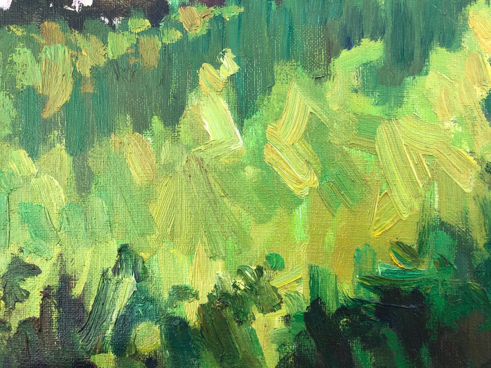 Frederic VIñals Teia Spain Oil On Canvas Painting Barcelona Spanish Landscape C.1980 photo vinterior