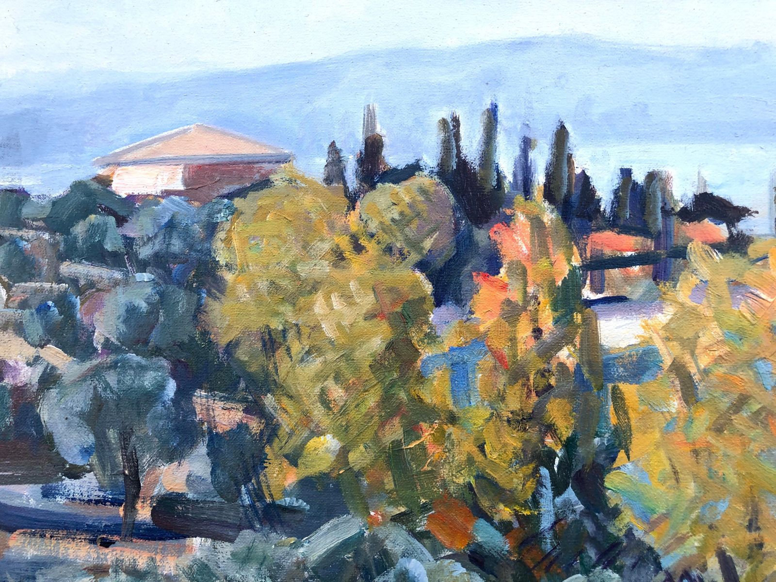 Rafael Duran Benet Costa Brava Oil Painting Spanish Seascape C.1990 photo buy