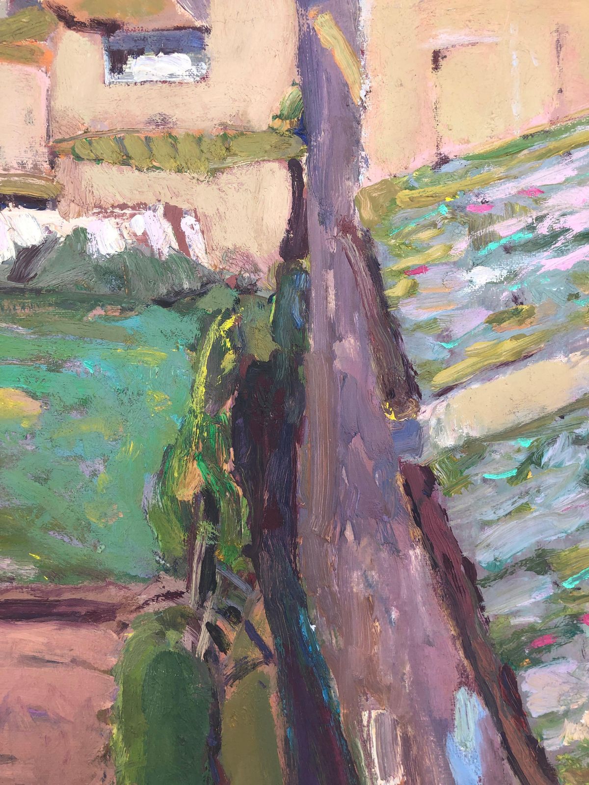 Josep Moscardo Monells 1977 Empordà Oil Painting, Catalan Post Impressionist Landscape photo buy