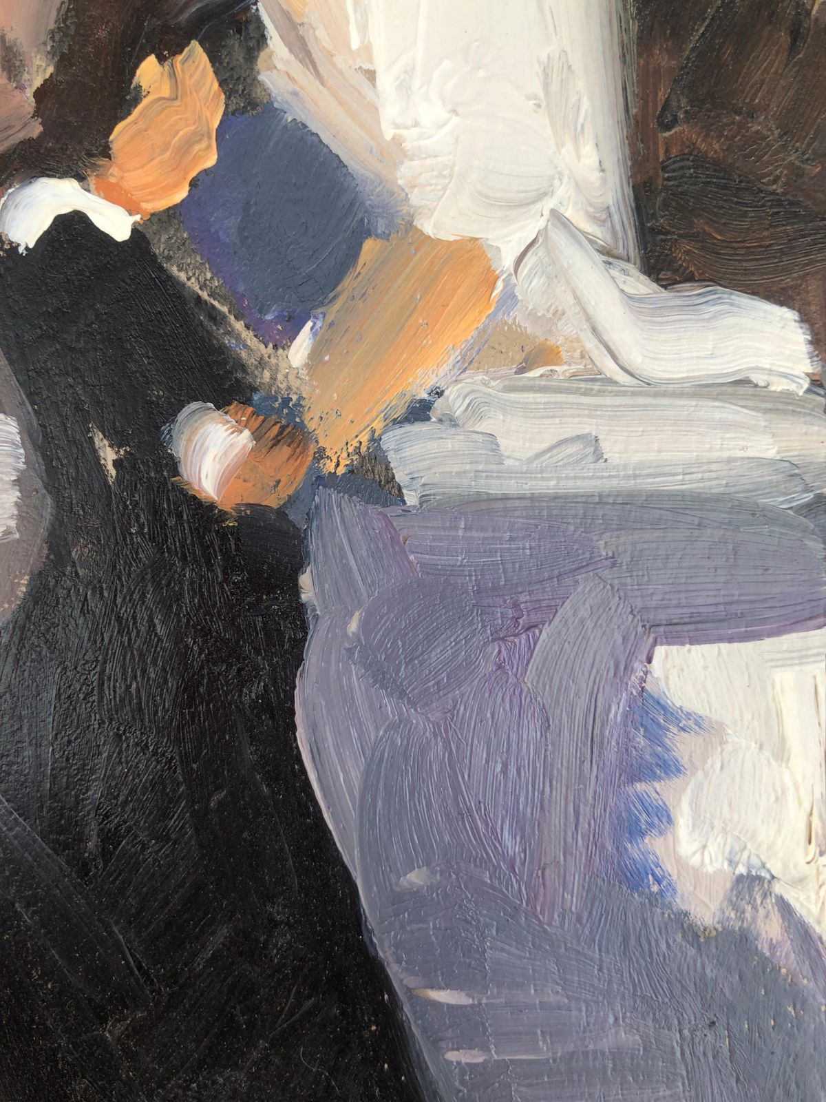 Joan Vives Maristany Mediterranean Interior Woman Reading Oil Painting Small Spanish Impressionist Figurative Scene Vintage Female Figure Artwo C.1990 photo vinterior