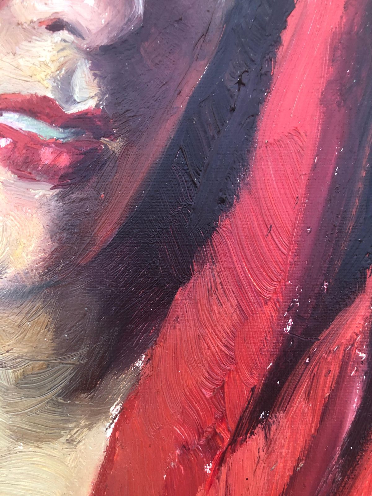 Albert Rafols Culleres Spanish Modernist Female Portrait Oil Painting Catalan School Barcelona C.1935 photo vinterior