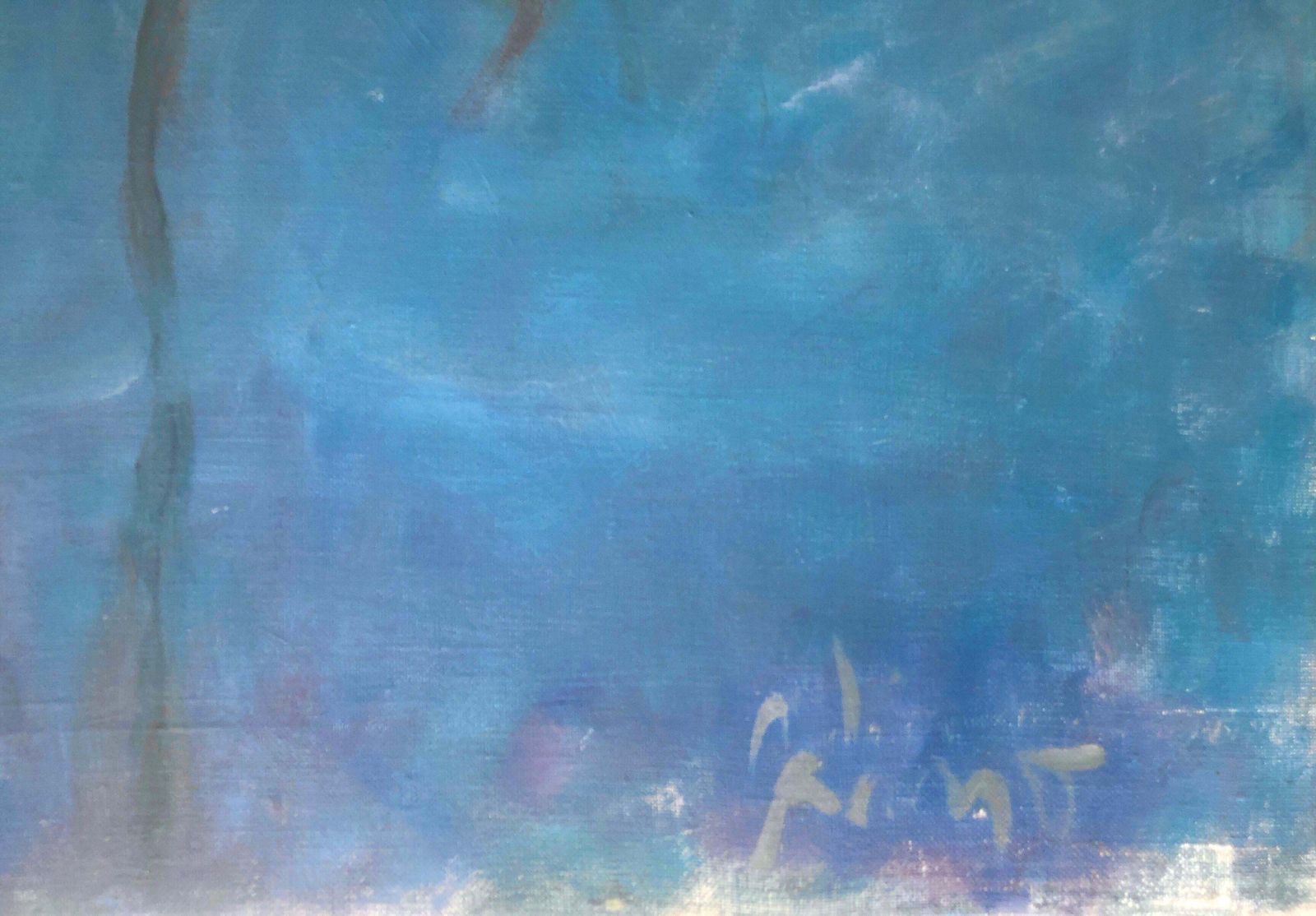 Gabino Rey Santiago Barcelona Fishing Port Oil On Canvas Painting Spanish Seascape 1986 photo furniture