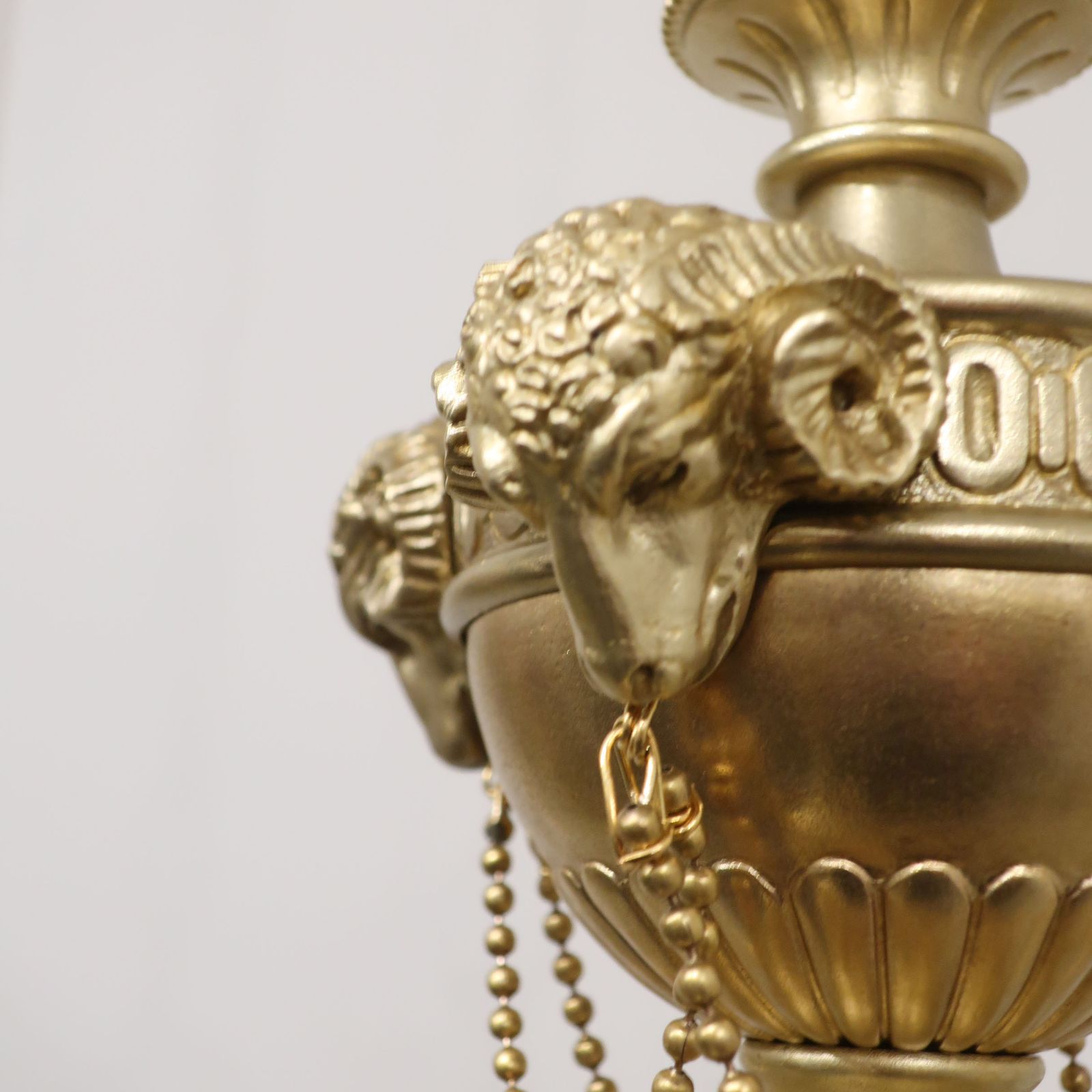 photo furniture French Early 20th Century Four Arm Brass Chandelier