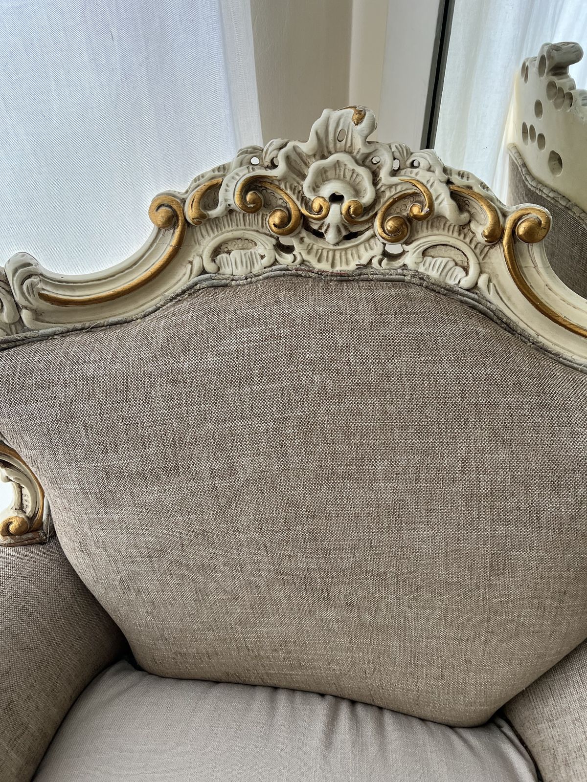 Four Beautiful Original Italian Armchairs From The 1980s. Luxurious Antique Italian Lounge Chairs In Rococo/Baroque Style. photo 5000.0