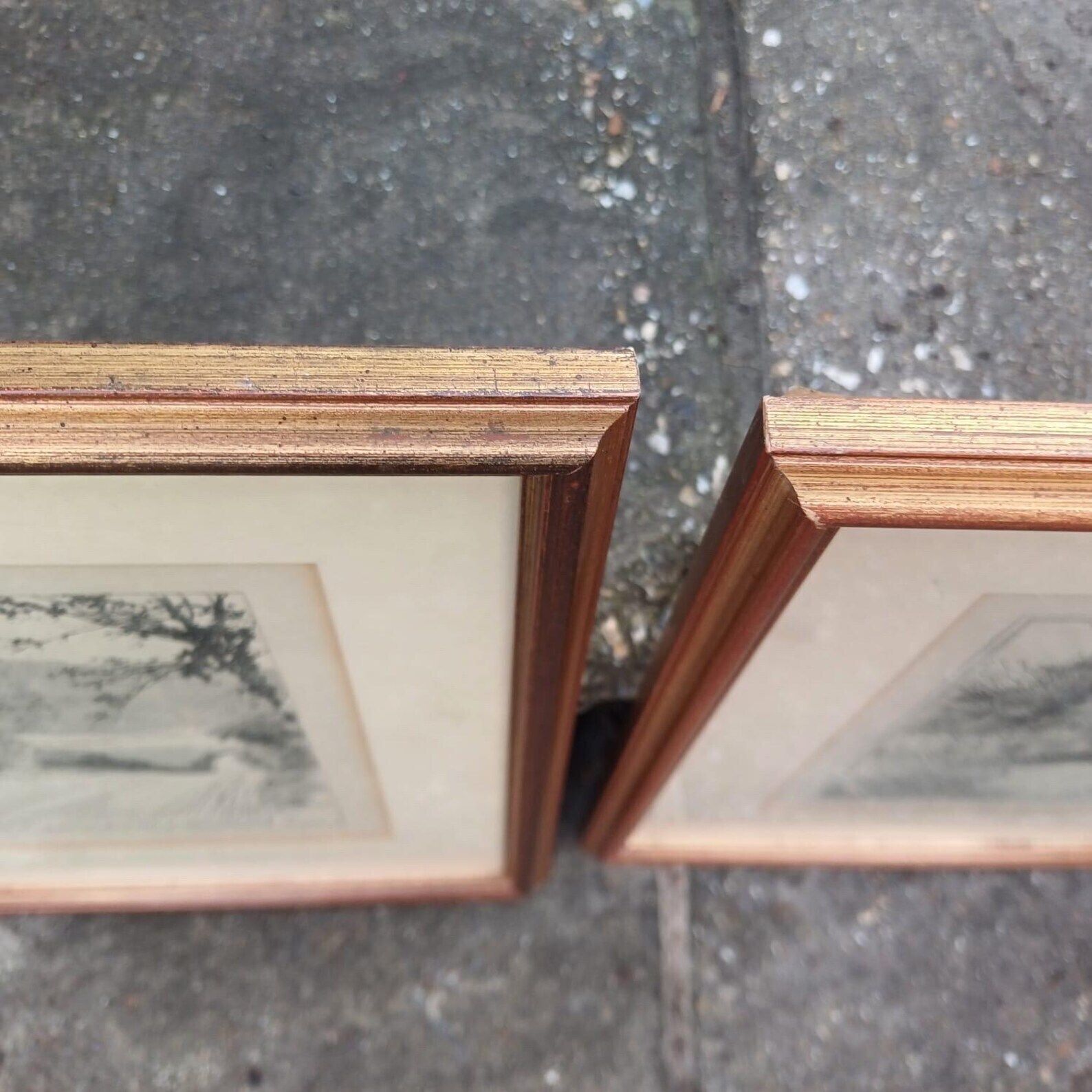 Sussex Cycling Prints   3 Pen And Ink Drawings Of West & East Sussex Scenes, All Professionally Framed photo 106.0