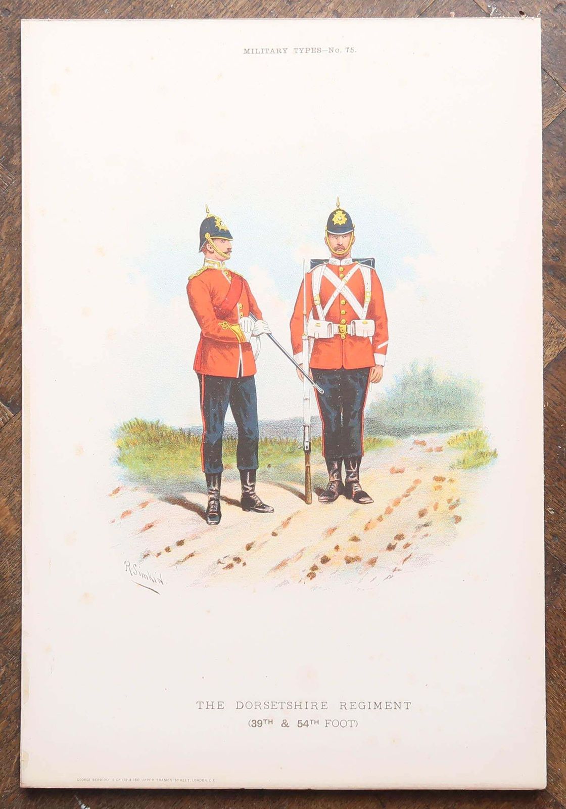 Set Of 8 Large Original Antique Prints Of Gentlemen In Military Costume. C.1890 photo buy