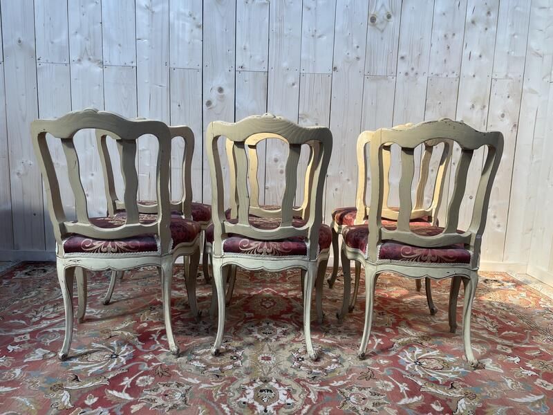 Suite De 6 Chaises Veniriennes époque Louis XV photo furniture
