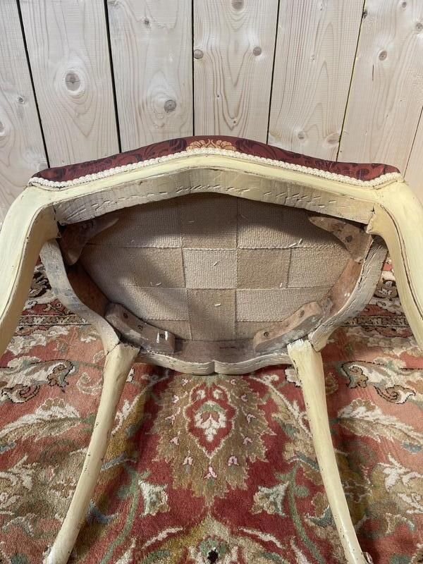 Suite De 6 Chaises Veniriennes époque Louis XV photo vintage