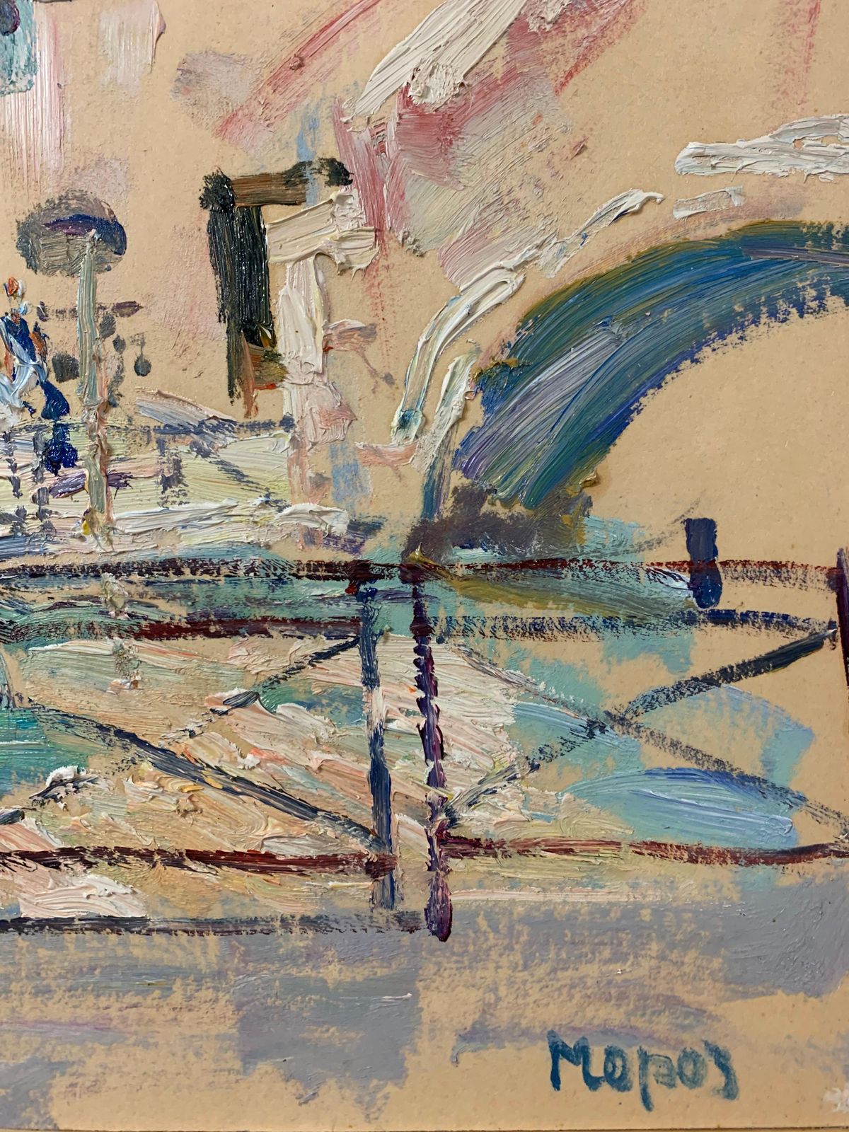 Georgij Moroz"Venice, Grand Canal" Italy, Venice Oil Cm. 60 X 55 1999 photo Art