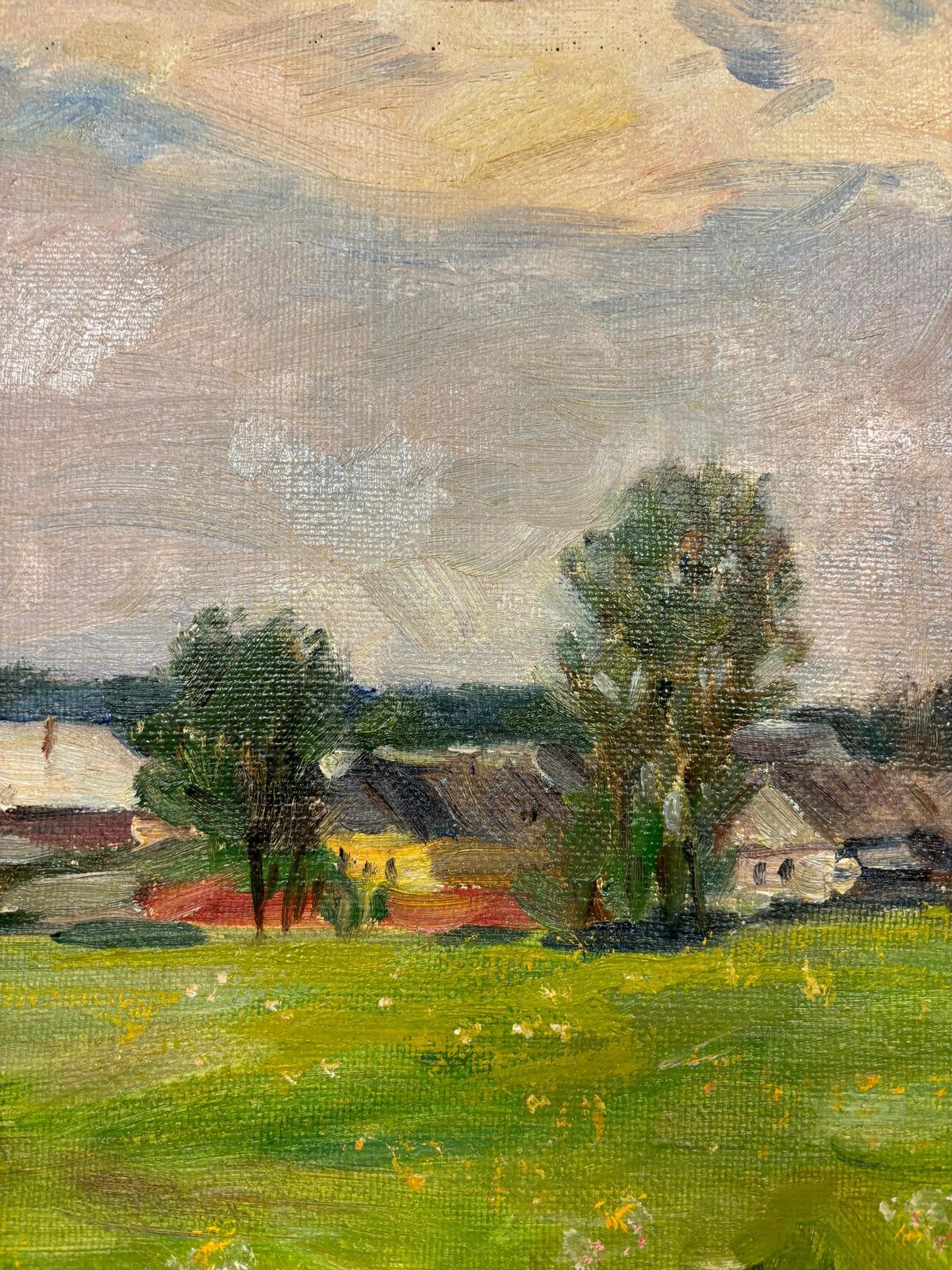 Boris Mikhailovich Lavrenko"Paesaggio" Olio Su Tela Cm. 60 X 52  19901990 photo 3232.0