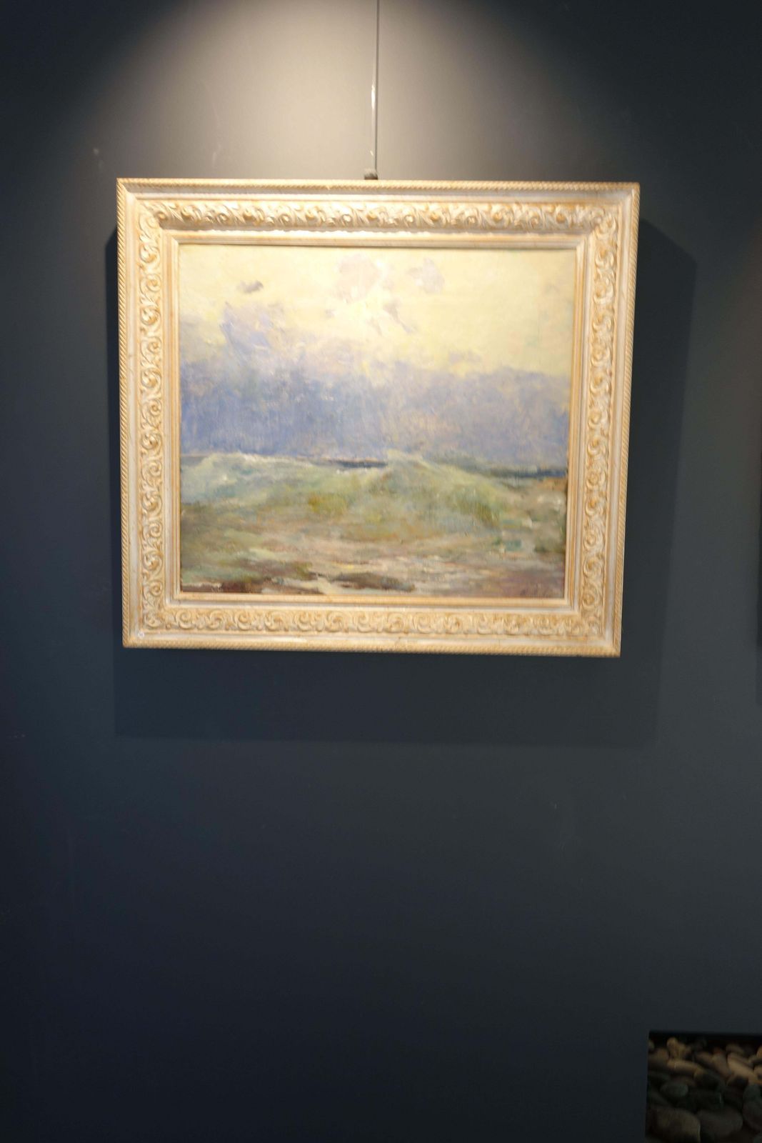 Vladimir Joukovsea, Waves  Oil  Cm. 64 X 54 Light Blue, Offer Free Shipping1995 photo 3828.0