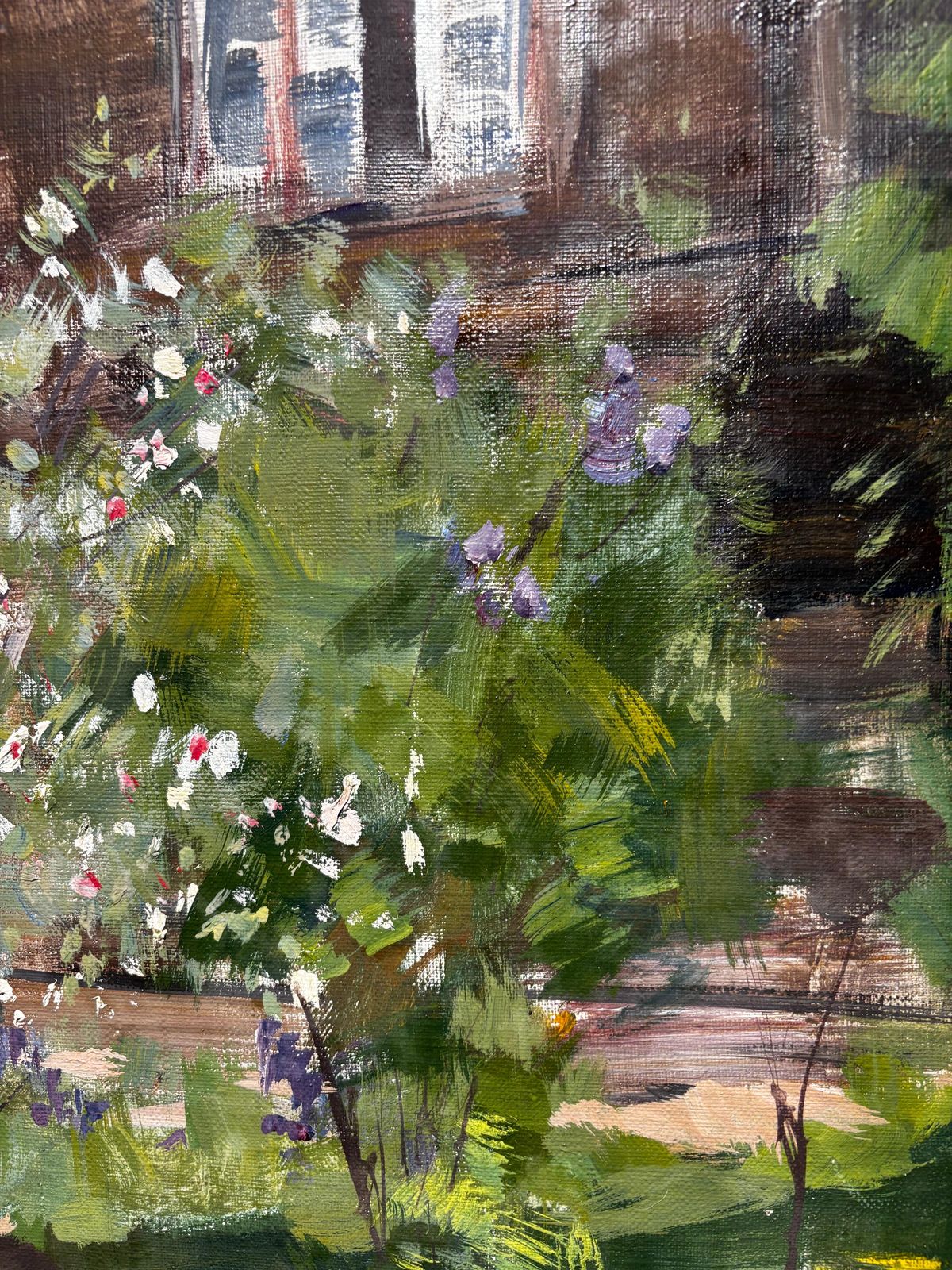 Boris Lavrenko"Melo In Fiore In Giardino"  Olio Cm. 60 X 701997 photo Art