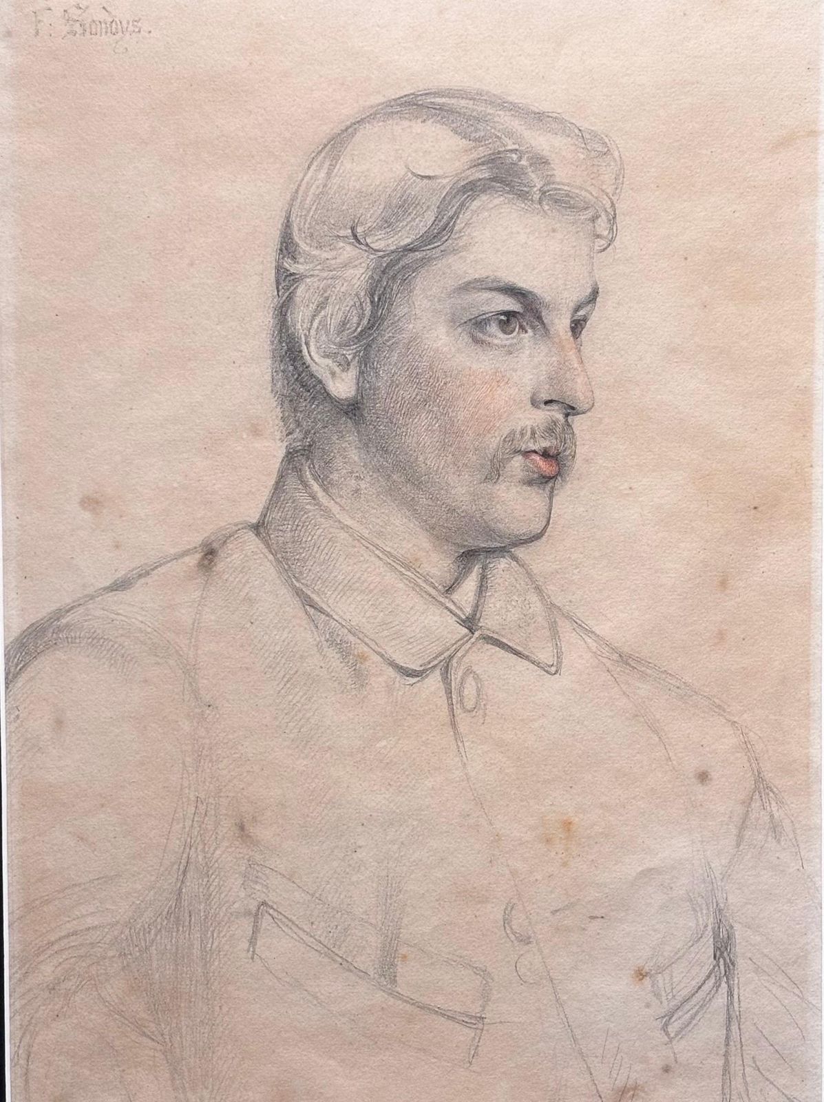 Frederick Sandys" Studio Per Ritratto Di Philip Bedingfeld" 1870 Ca Cm. 25 X 36 1870 photo for sale