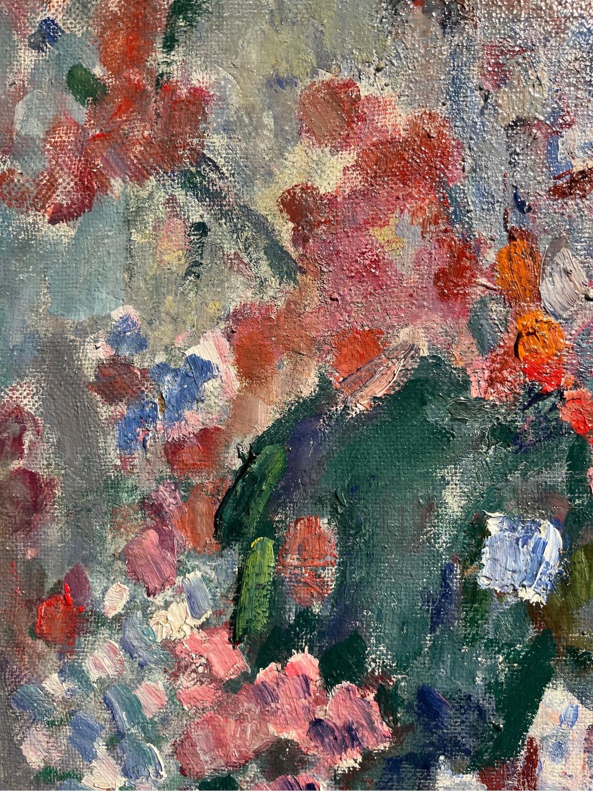 Gleb Savinov"Flowerpot" Oil Cm. 60 X 80 1988 Framed Cm. 80 X 971988 photo 7655.0