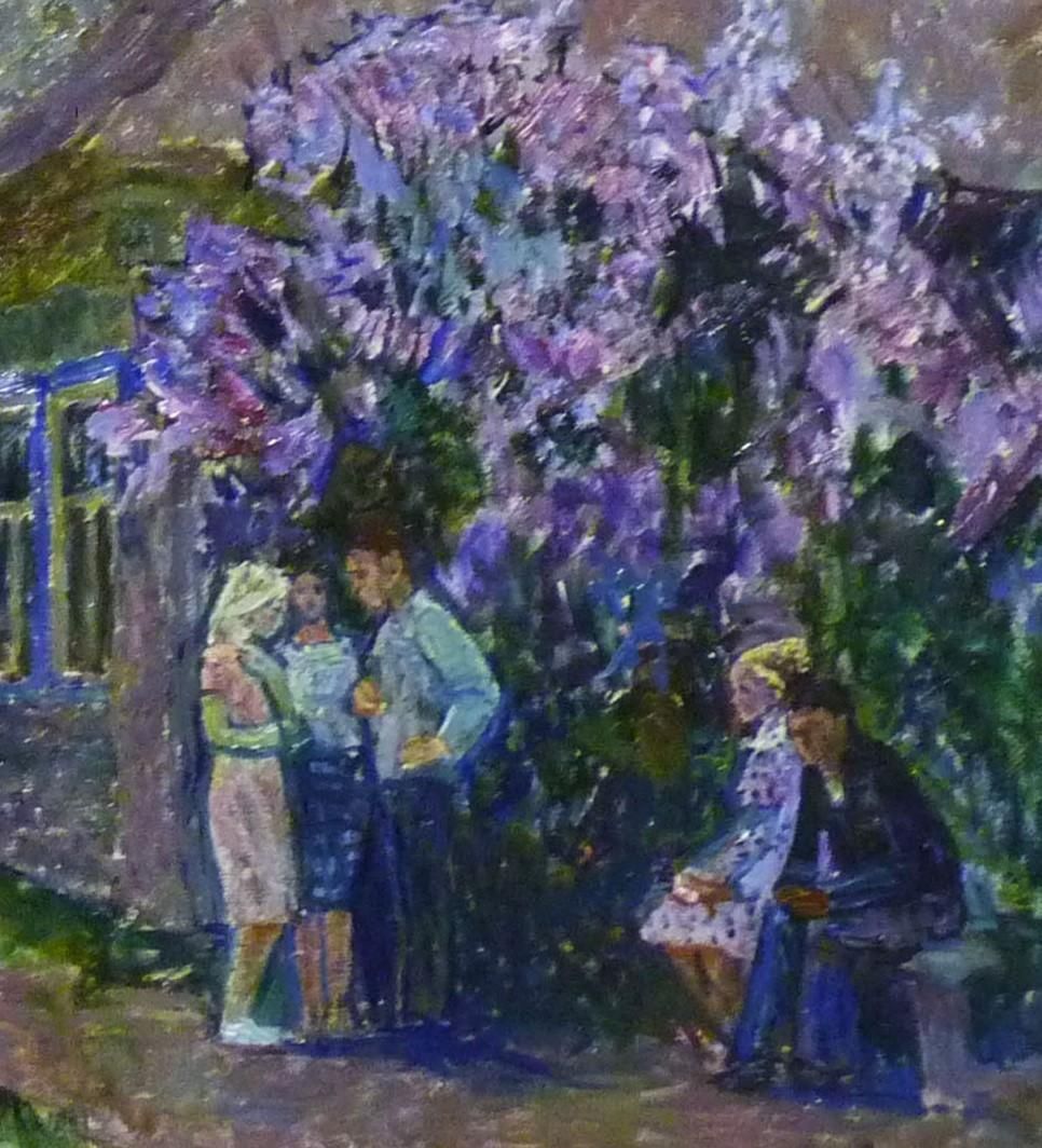 Vyacheslav Zabelin  Twilight,  Oil On Canvas, Cm. 80 X 60 19851985 photo for sale