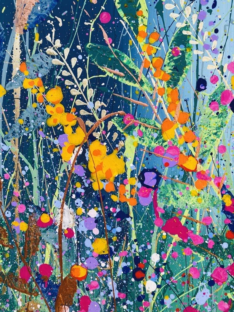 Phoebe..Hand Painted Original Acrylic Art On A Up Cycled Canvas 100cm X 80cm photo furniture