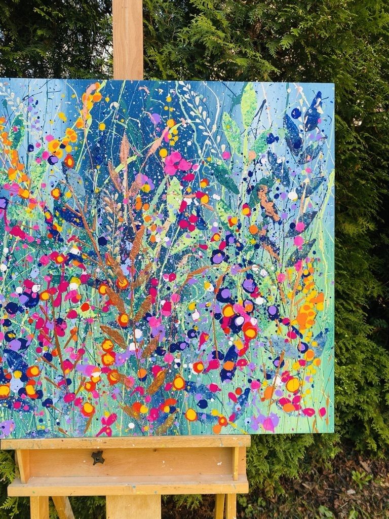 Phoebe..Hand Painted Original Acrylic Art On A Up Cycled Canvas 100cm X 80cm photo 495.0