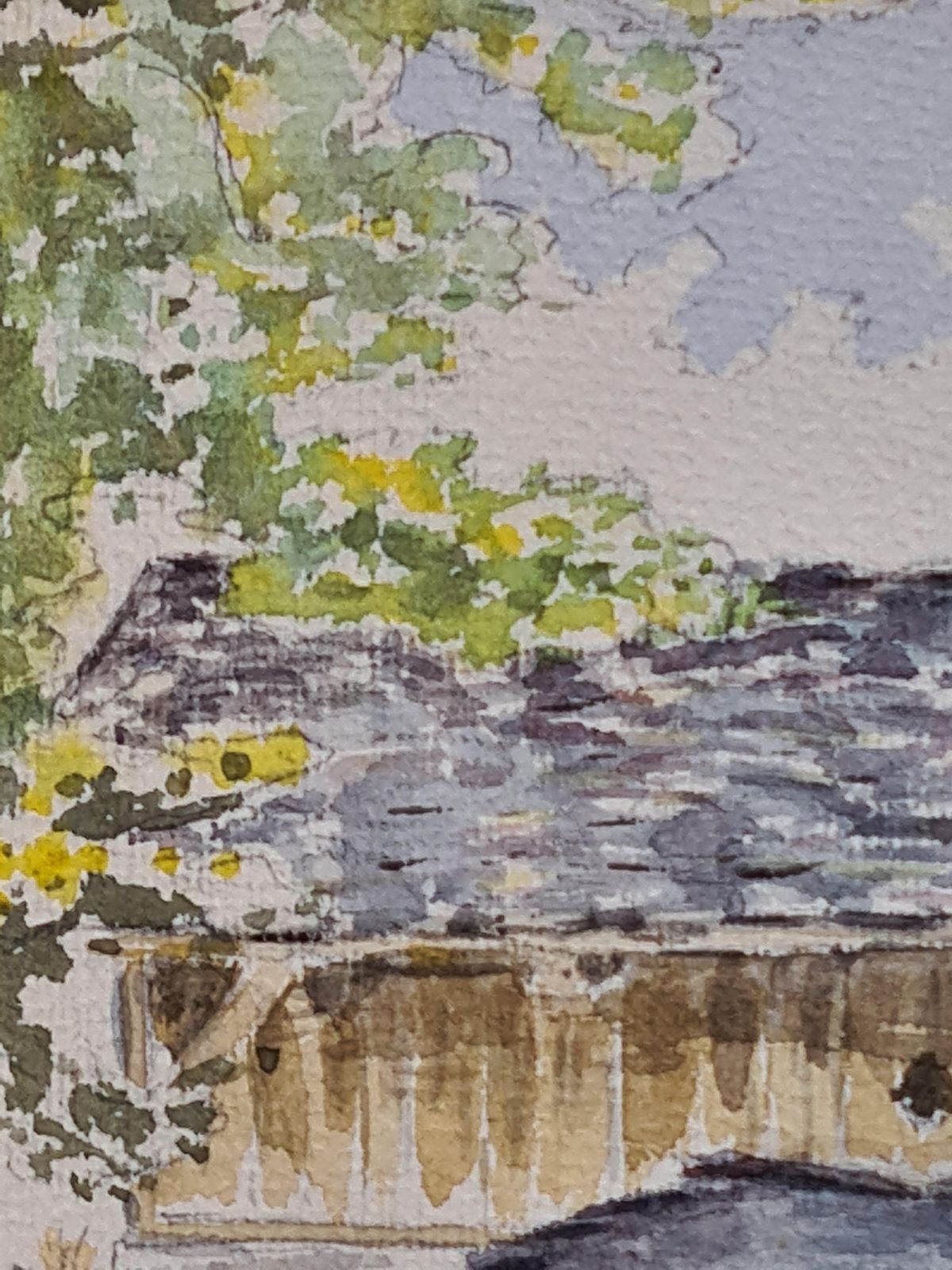 Henri Clamen1930s French Impressionist Watercolour Of Children In An Idyllic Country Scene photo vinterior