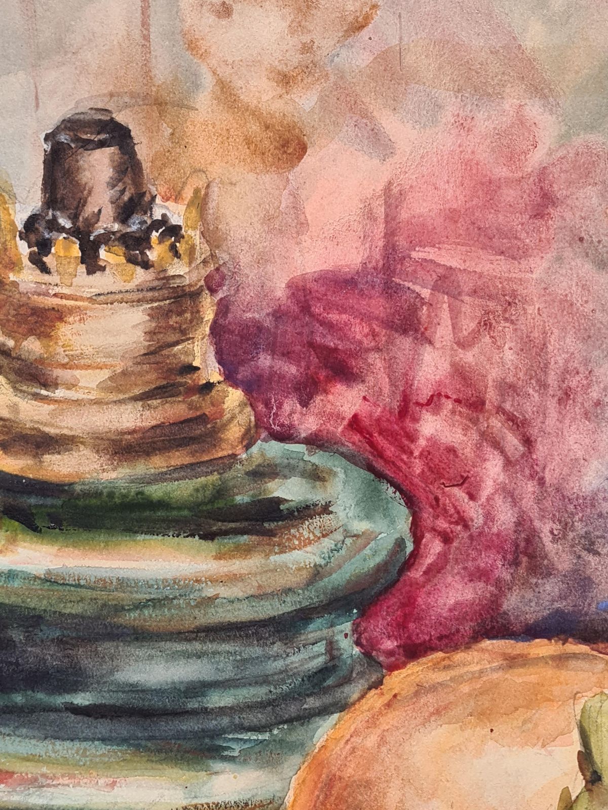 Henri Clamenfrench Impressionist Tablescape Still Life Watercolour1930s photo 93.0
