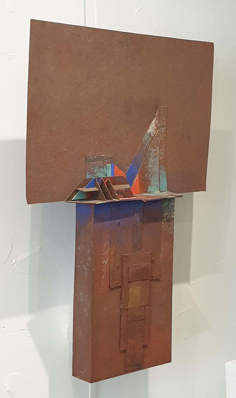 Joseph Alessandrihigh Relief Totem, Abstract Geometric Sculptural Wall Applique.2011 photo furniture