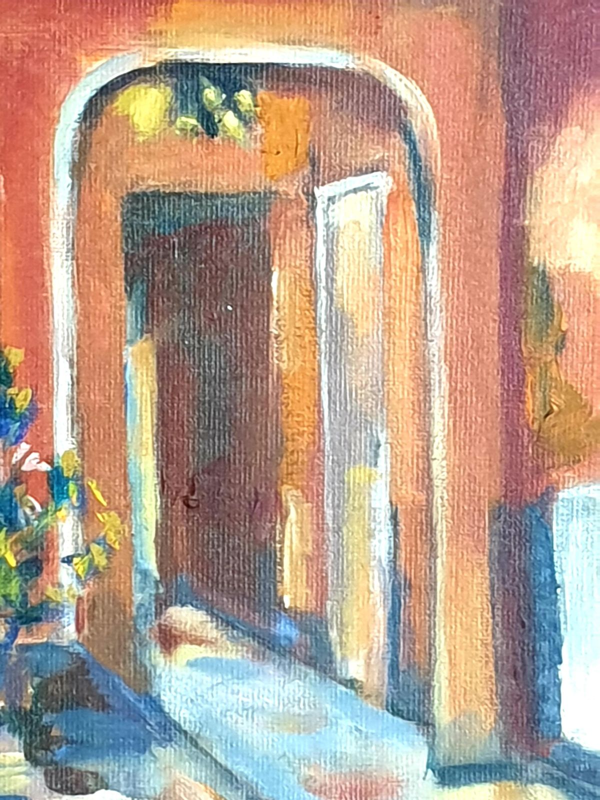photo furniture Bill Brown Late Mid Century Interior Scene, A Villa At Cannes, South Of France. Oil, Board1976