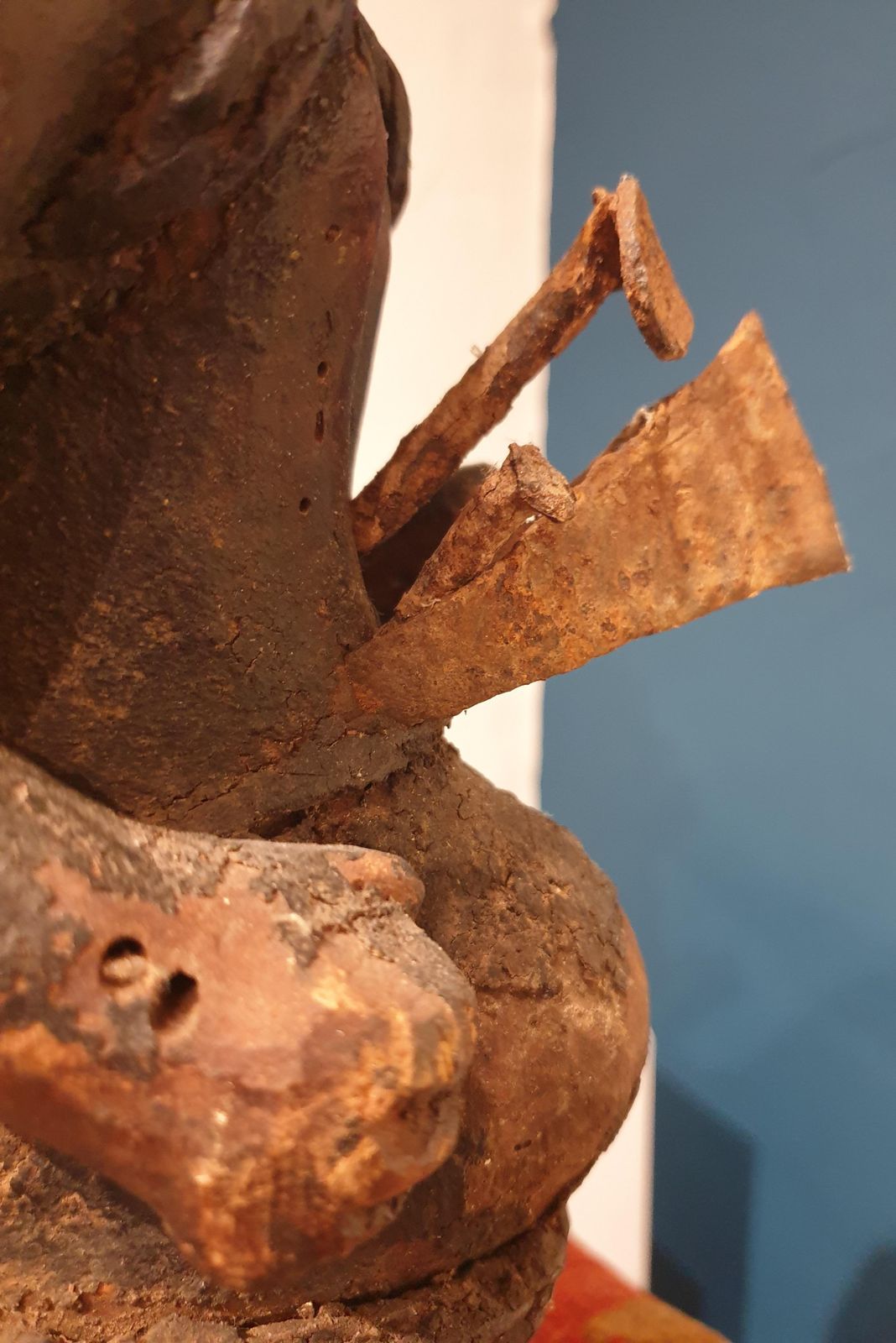 Songye Craftsmenstatue Songye, Kneeling Male Figure, Democratic Republic Of Congo photo 3232.0