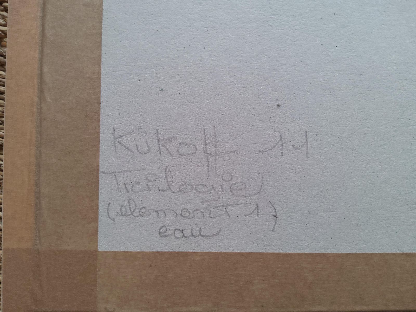 Kugbe Kukofftrilogie , Element 1 , Eau. Mixed Media.2011 photo buy