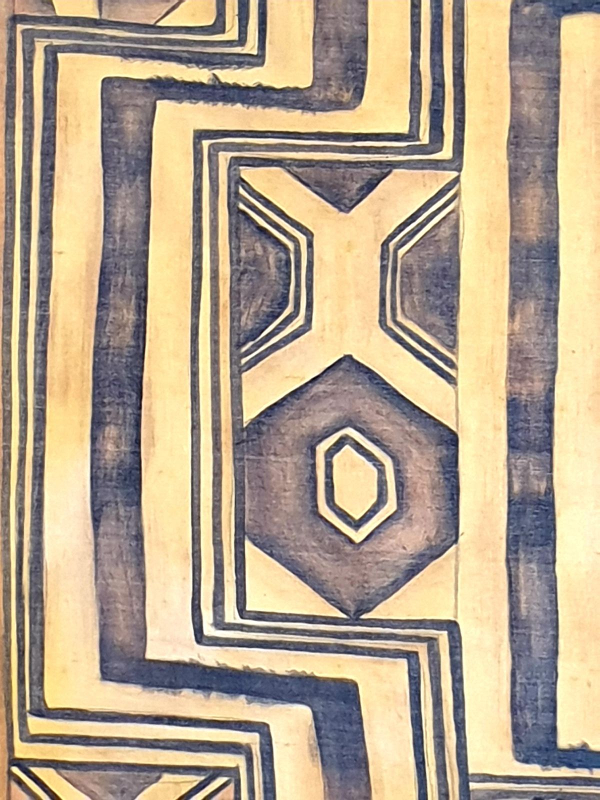 La Roche Laffitte, Painting Of An Antique Caucasian 'Kuba' Tribal Item, Watercolour On Silk photo Art