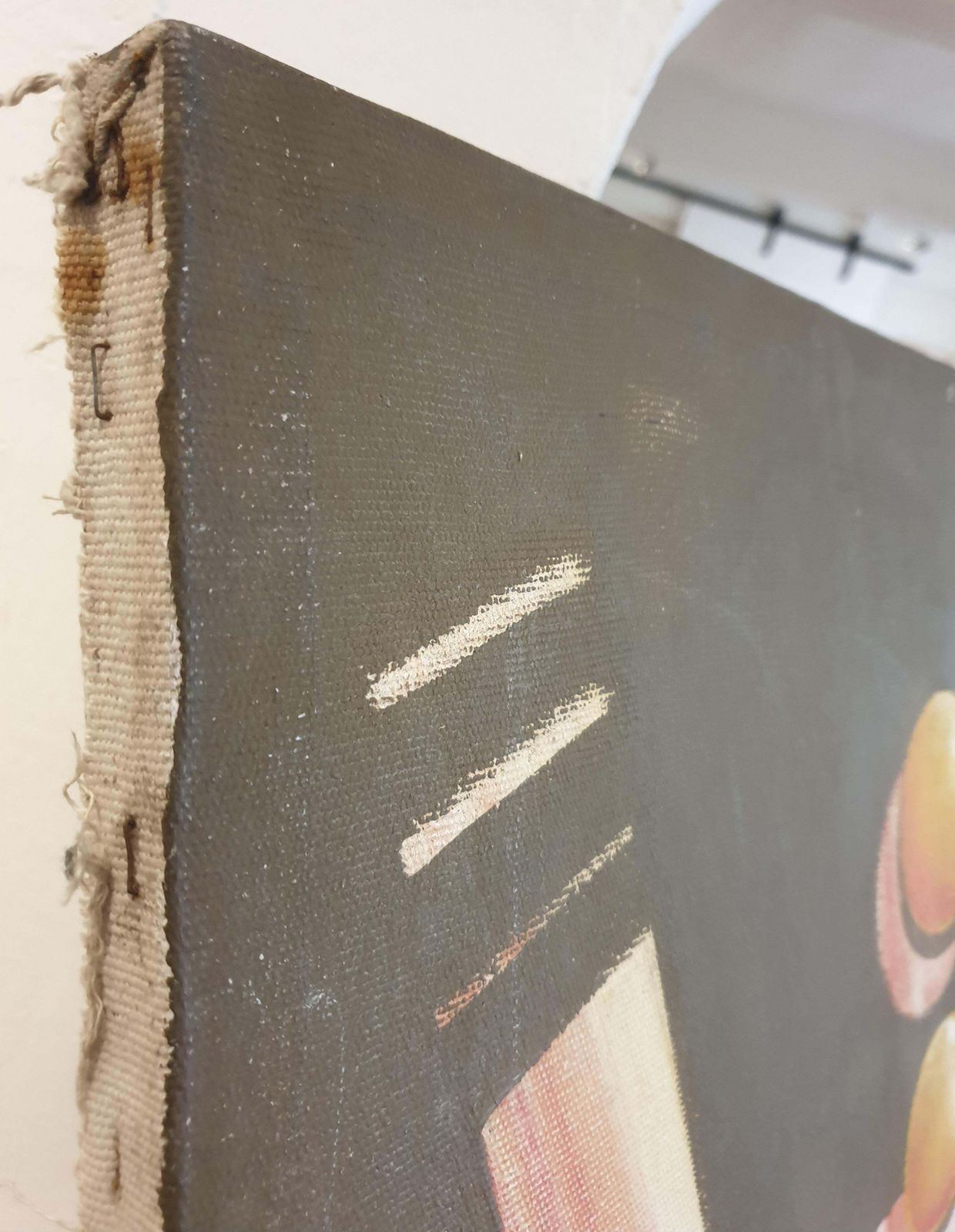 723.0 Amadou Cisse Dialate 20th Century Senegalese Abstract Geometric Acrylic On Canvas. 1990s photo