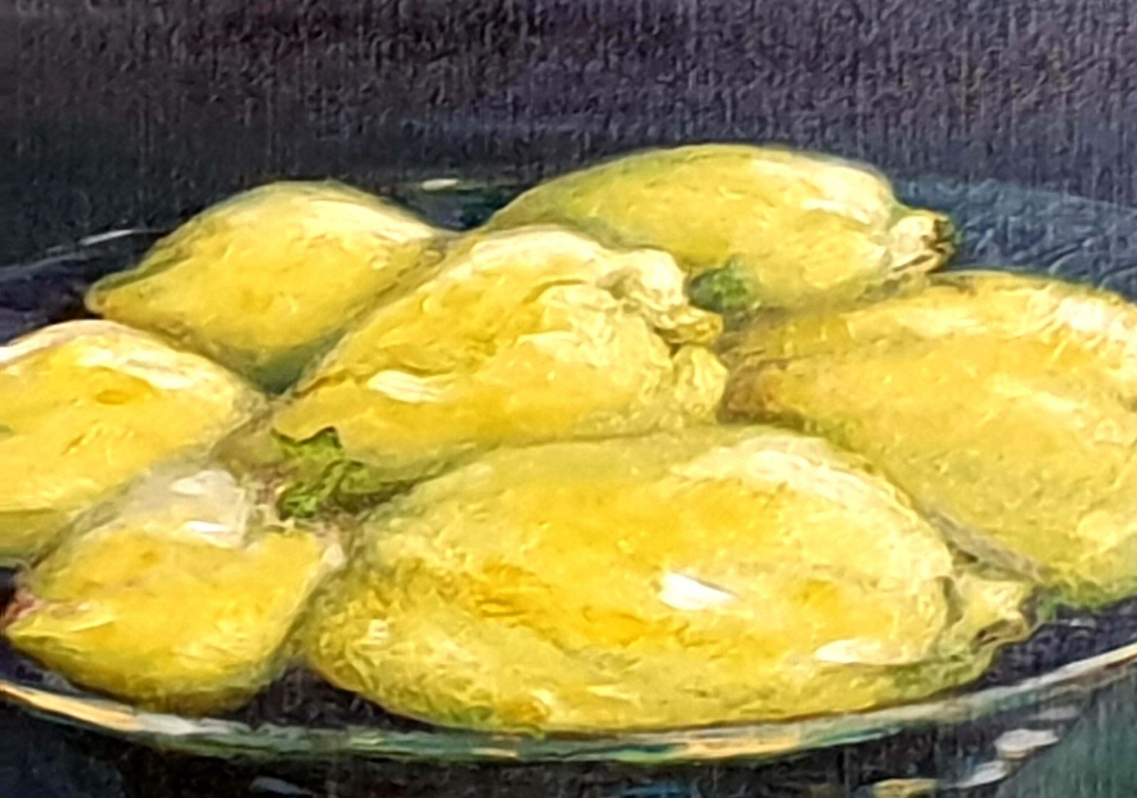 Bernadette Van Baarsencontemporary Realist Still Life Oil Of Lemons. 'Citrons De Barbara'. 2021 photo 744.0