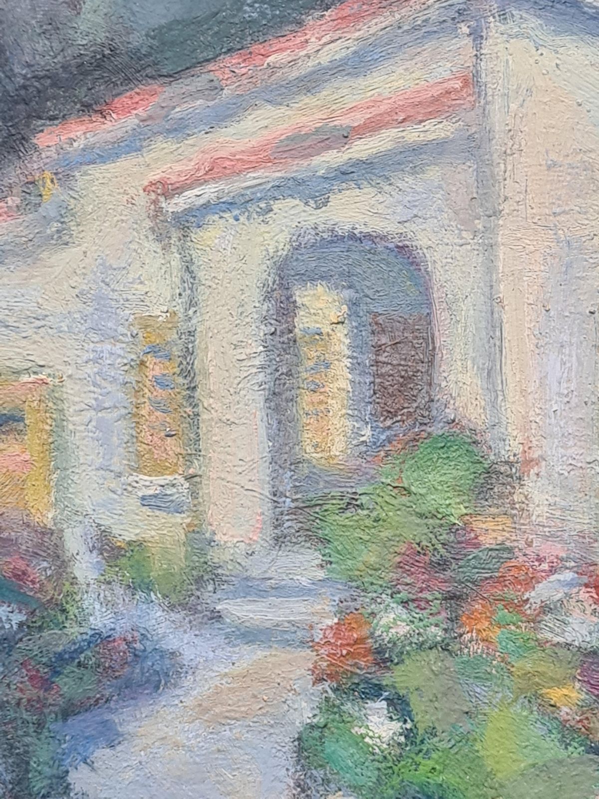 Paul Hercule Hoggimpressionist View Of A Villa In The South Of France, L'olivette, Juan Les Pins photo vinterior