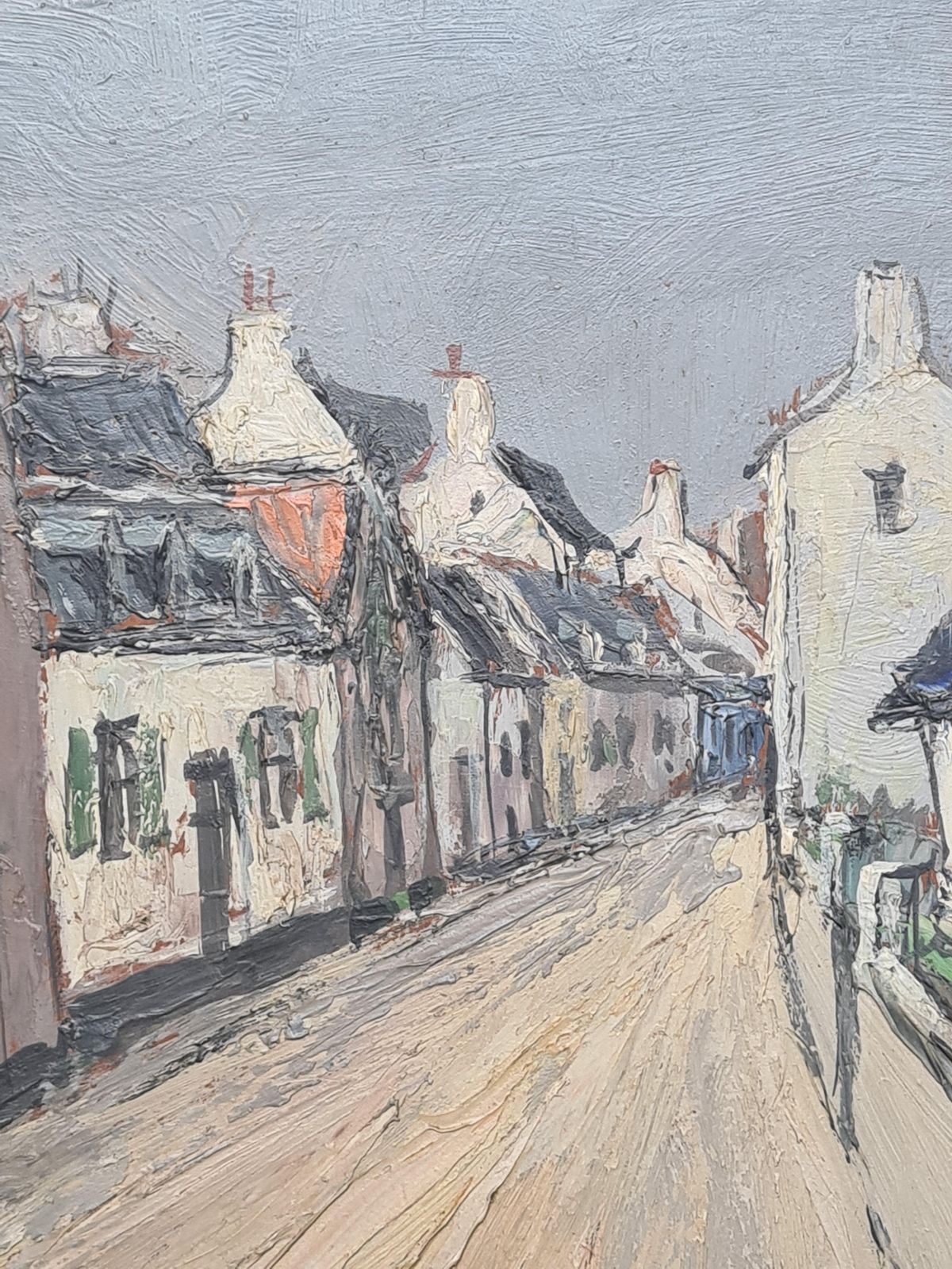 Yves Balmespost Impressionist Marine Village Landscape, The Lighthouse. Oil On Board. photo 748.0