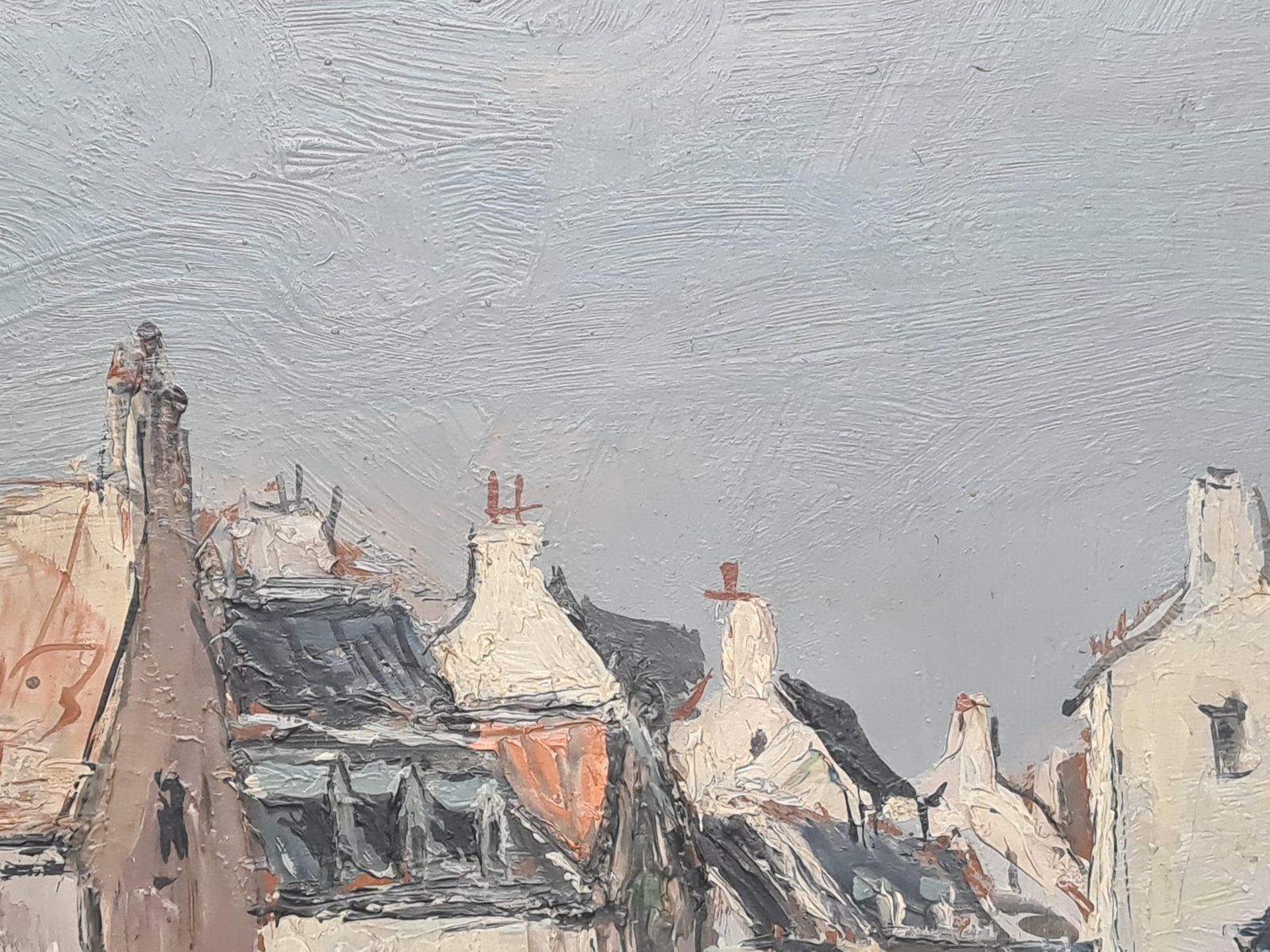 Yves Balmespost Impressionist Marine Village Landscape, The Lighthouse. Oil On Board. photo buy