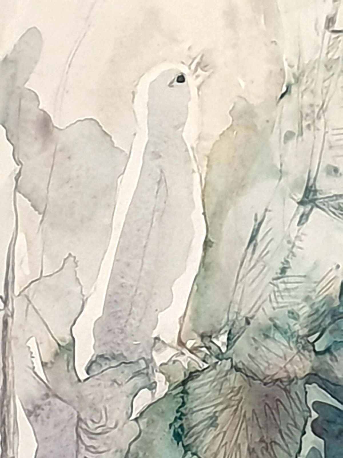 Ivy Baileymid Century Watercolour On Paper Of A Songbird. 'Ephemeral Songster'1936 photo Art