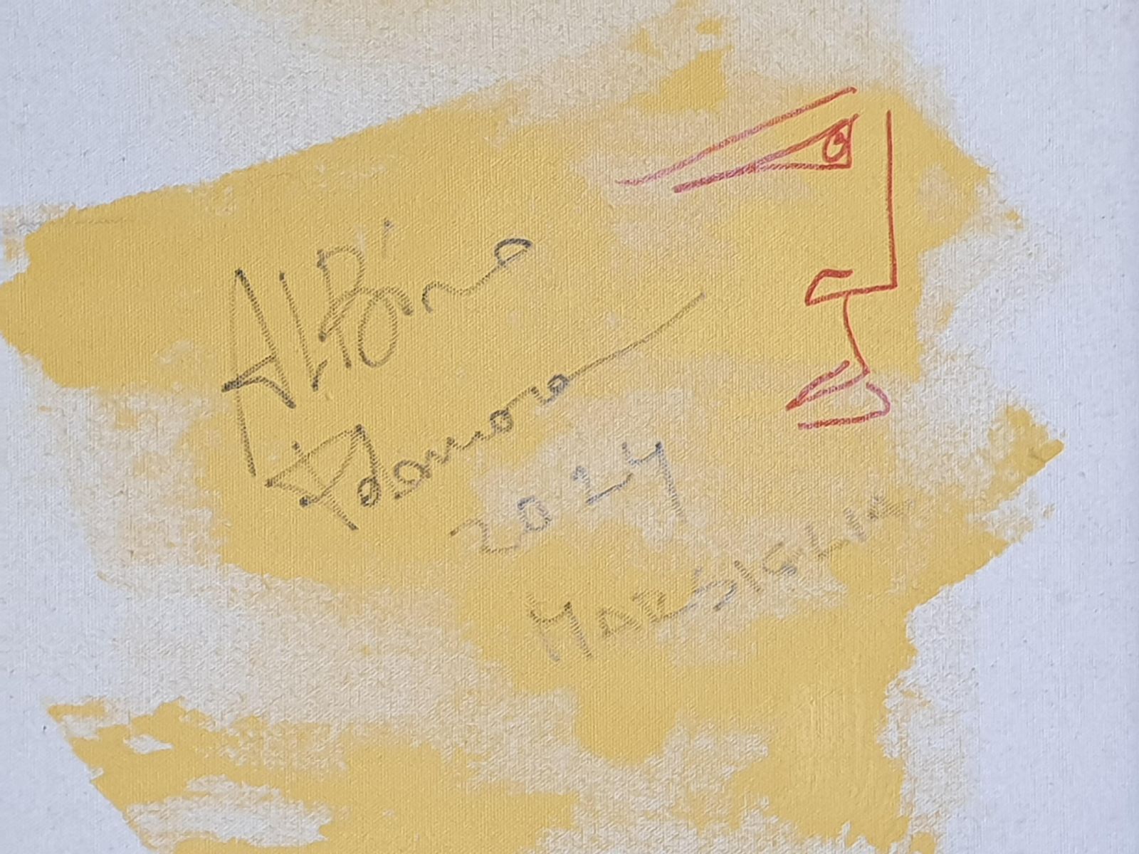 1020.0 Albino Palamara Contemporary Abstract Expressionist Oil On Canvas. 'Les Origines Du Langage'2024 photo