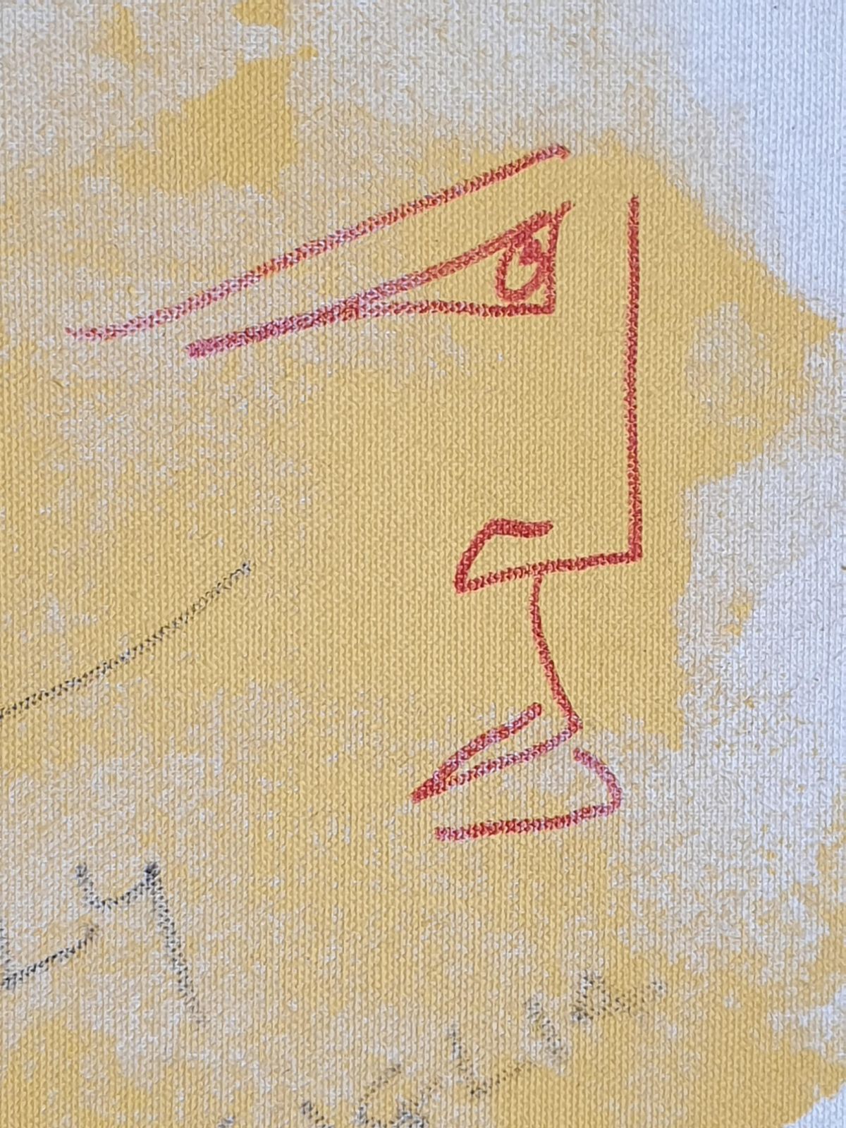 photo vinterior Albino Palamara Contemporary Abstract Expressionist Oil On Canvas. 'Les Origines Du Langage'2024