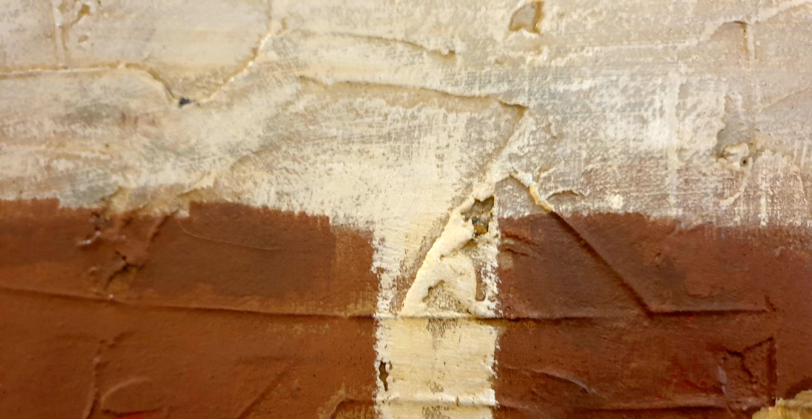 Rivellarge Geometric Abstract. 'Traces No.9 Pour Une Archéologie Du Présent.'1977 photo vintage
